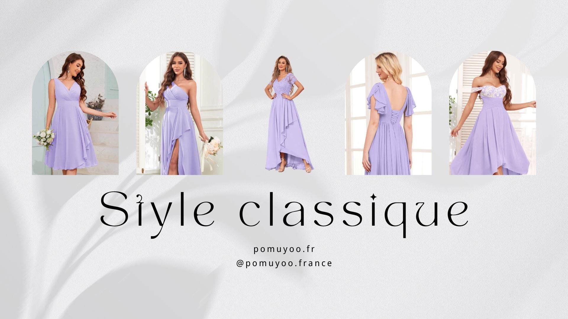 Robes de demoiselle d'honneur lilas pour mariage 2024