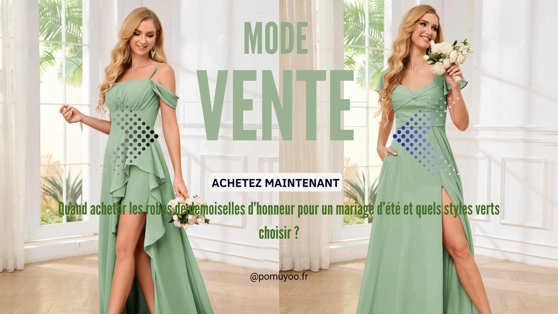 Quand acheter les robes de demoiselles d’honneur pour un mariage d’été et quels styles verts choisir ?