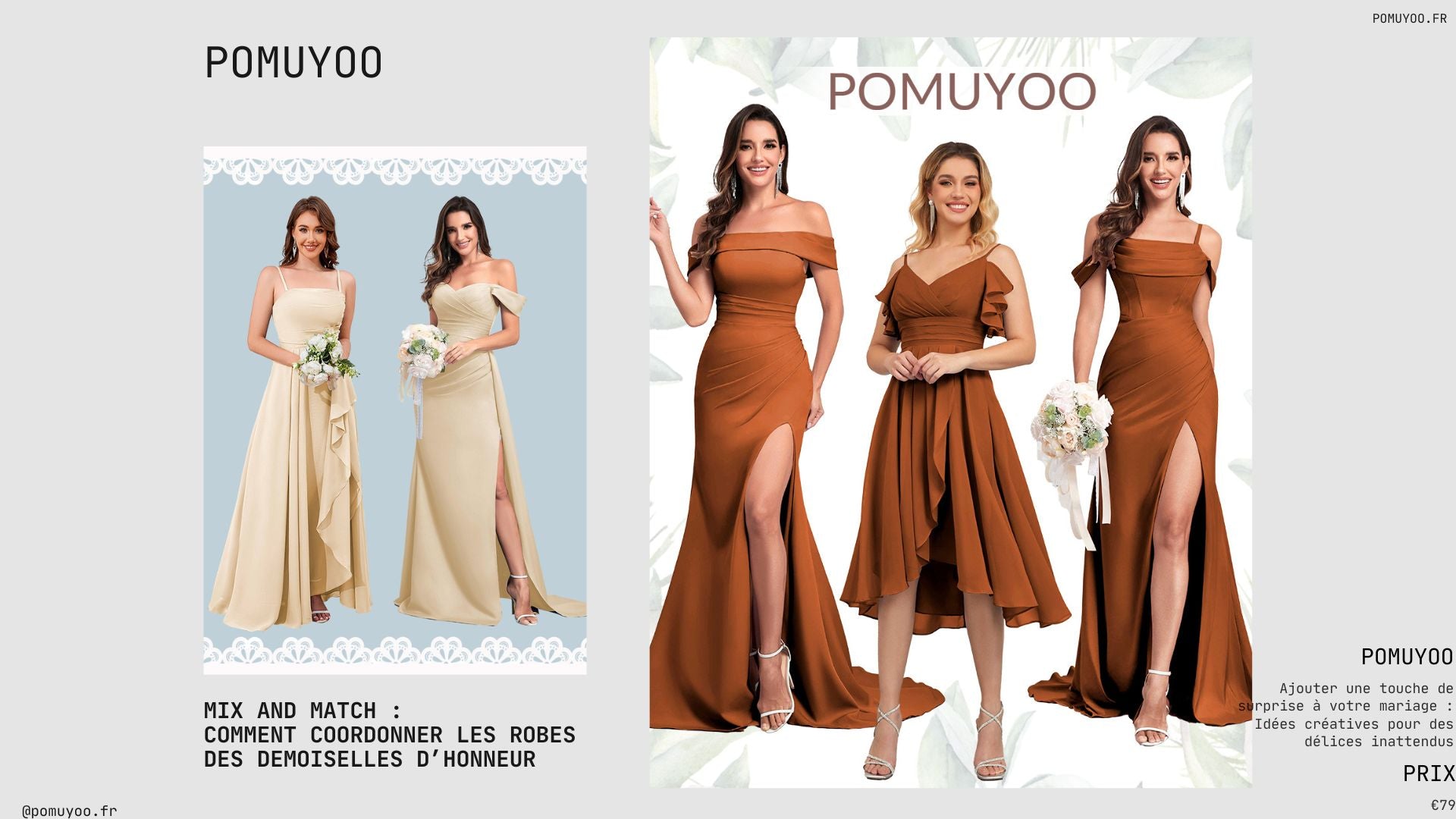 Mix and Match : Comment coordonner les robes des demoiselles d’honneur