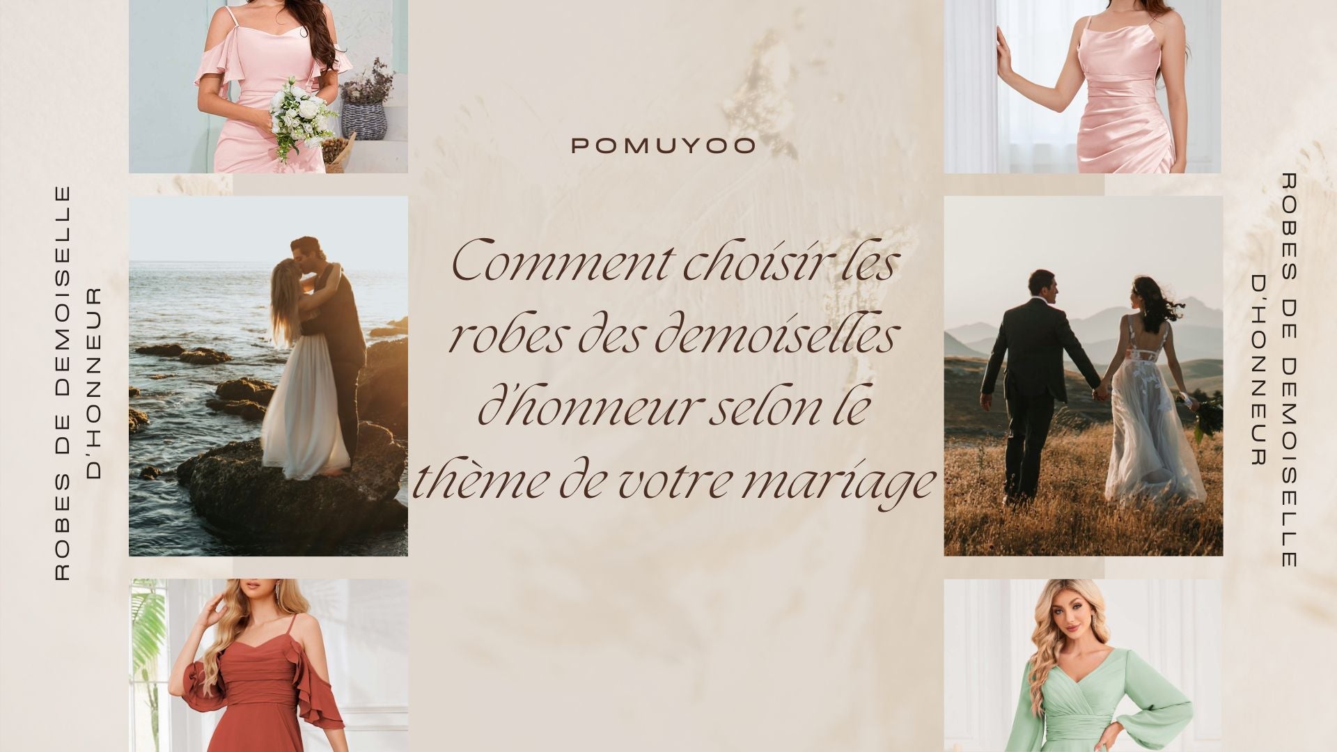 Comment choisir les robes des demoiselles d’honneur selon le thème de votre mariage