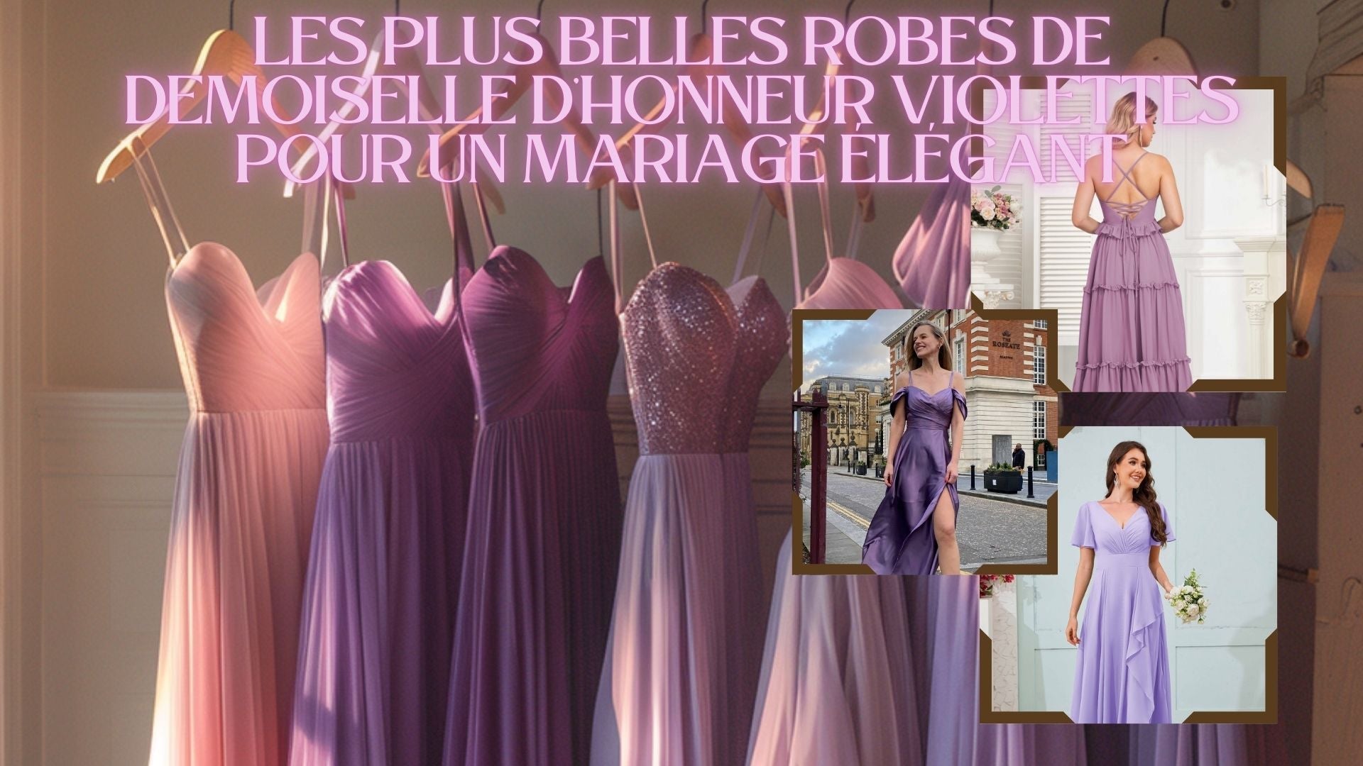 Les plus belles robes de demoiselle d’honneur violettes pour un mariage élégant