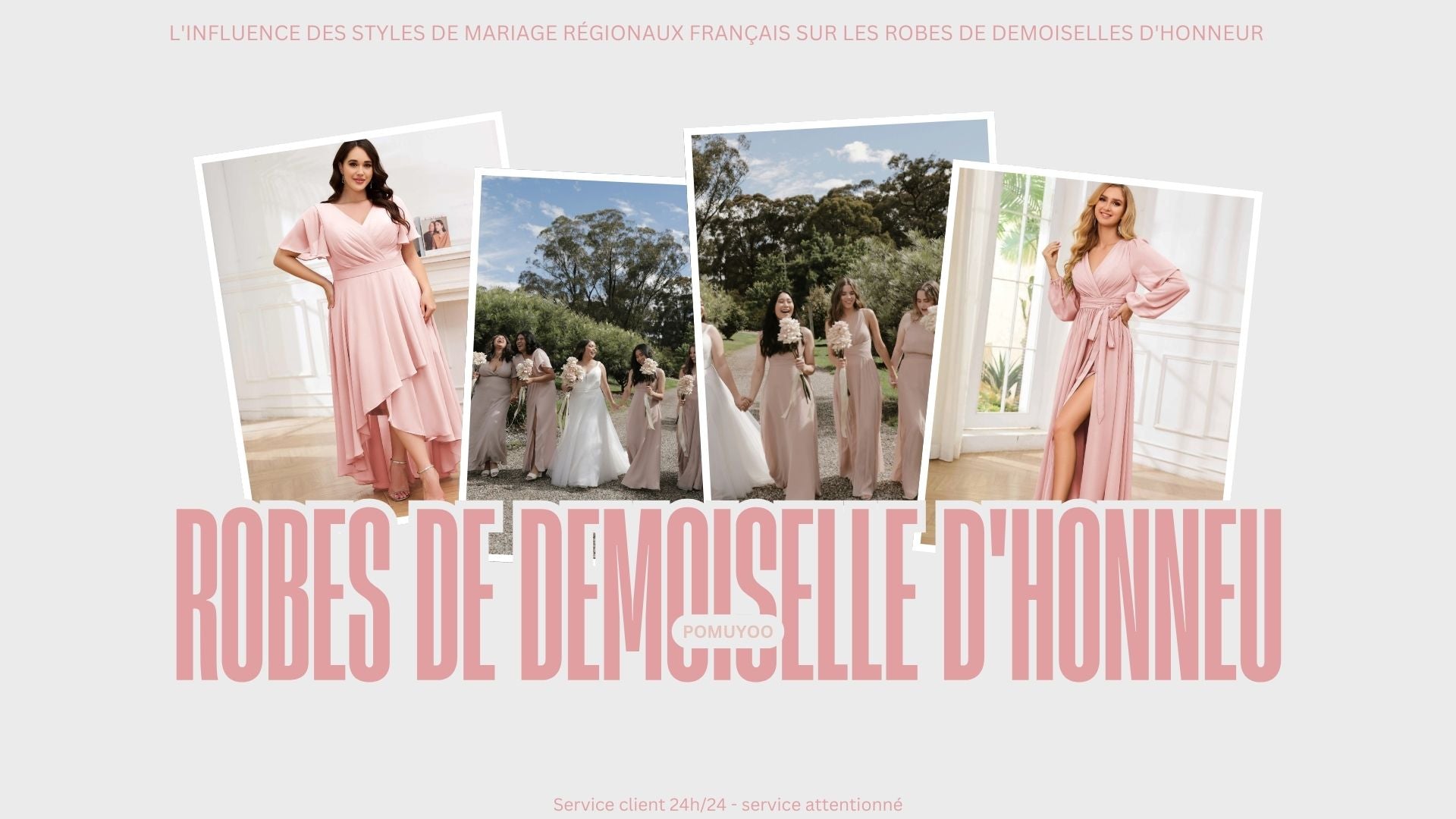 L'influence des styles de mariage régionaux français sur les robes de demoiselles d'honneur
