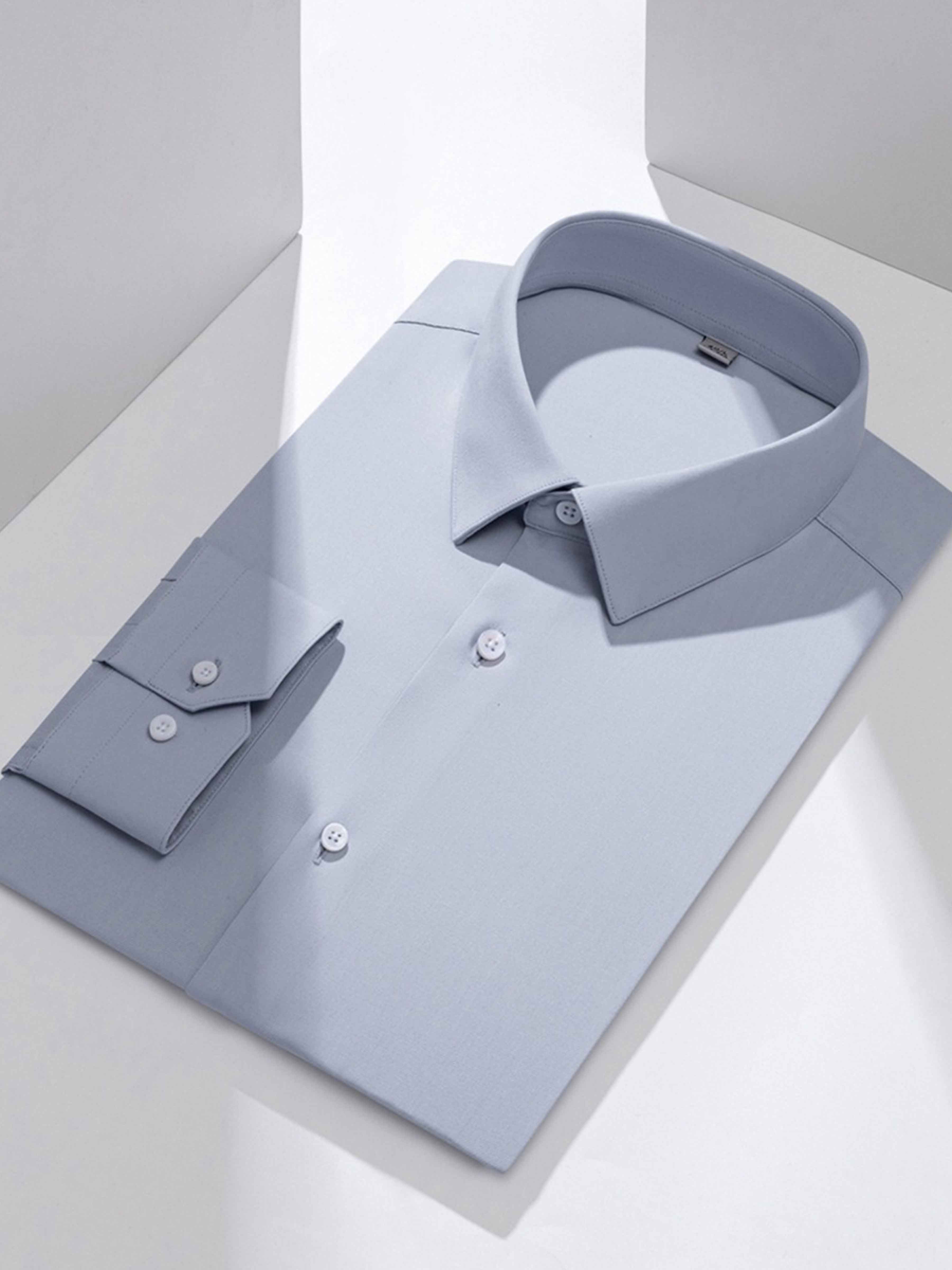 Chemise Habillée Pour Homme En Modal Et Acétate, Premium, Douce Comme De La Soie