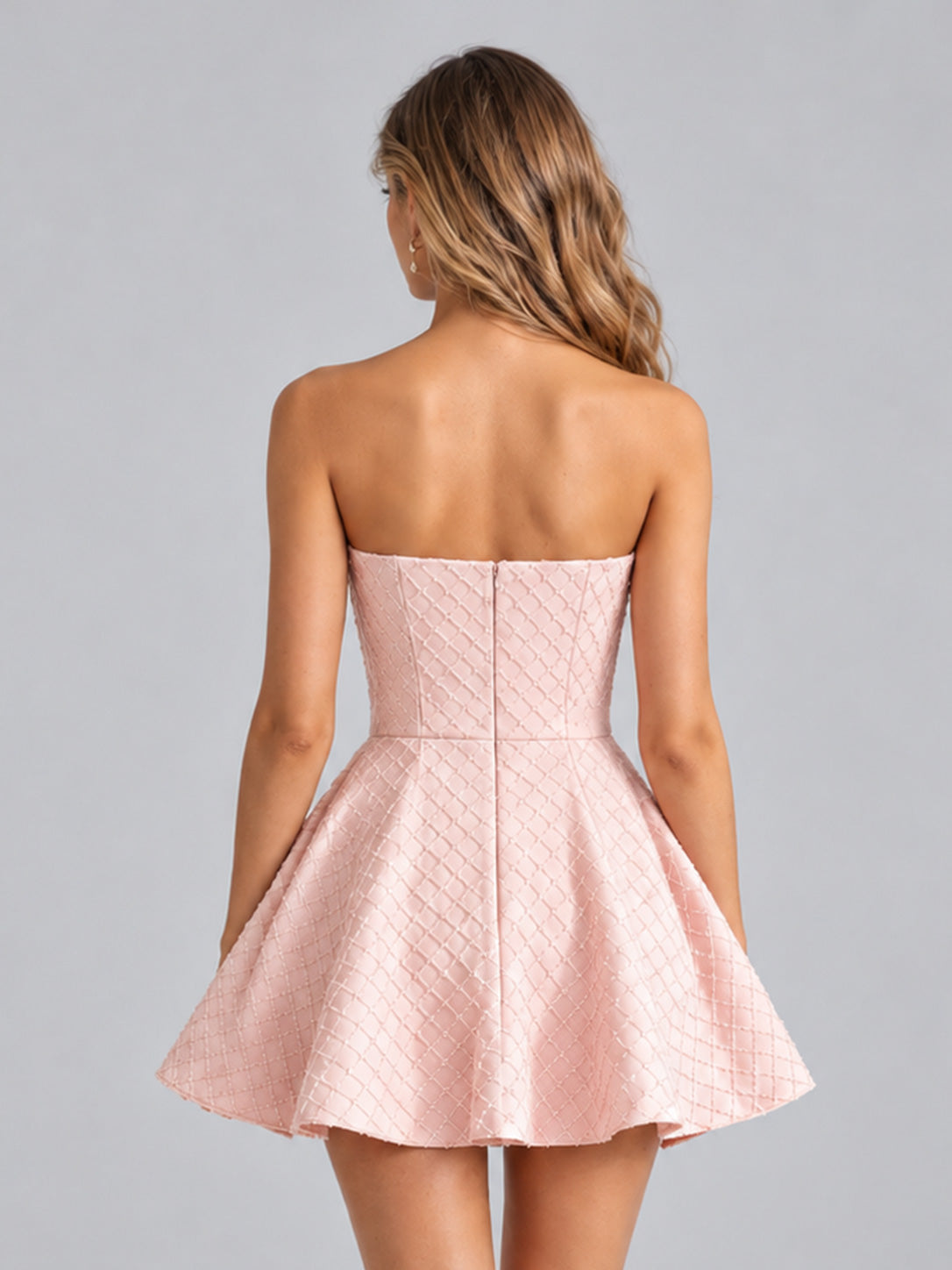 Robes De Bal À Glamour Sans Bretelles Paillettes Mini Lunellea
