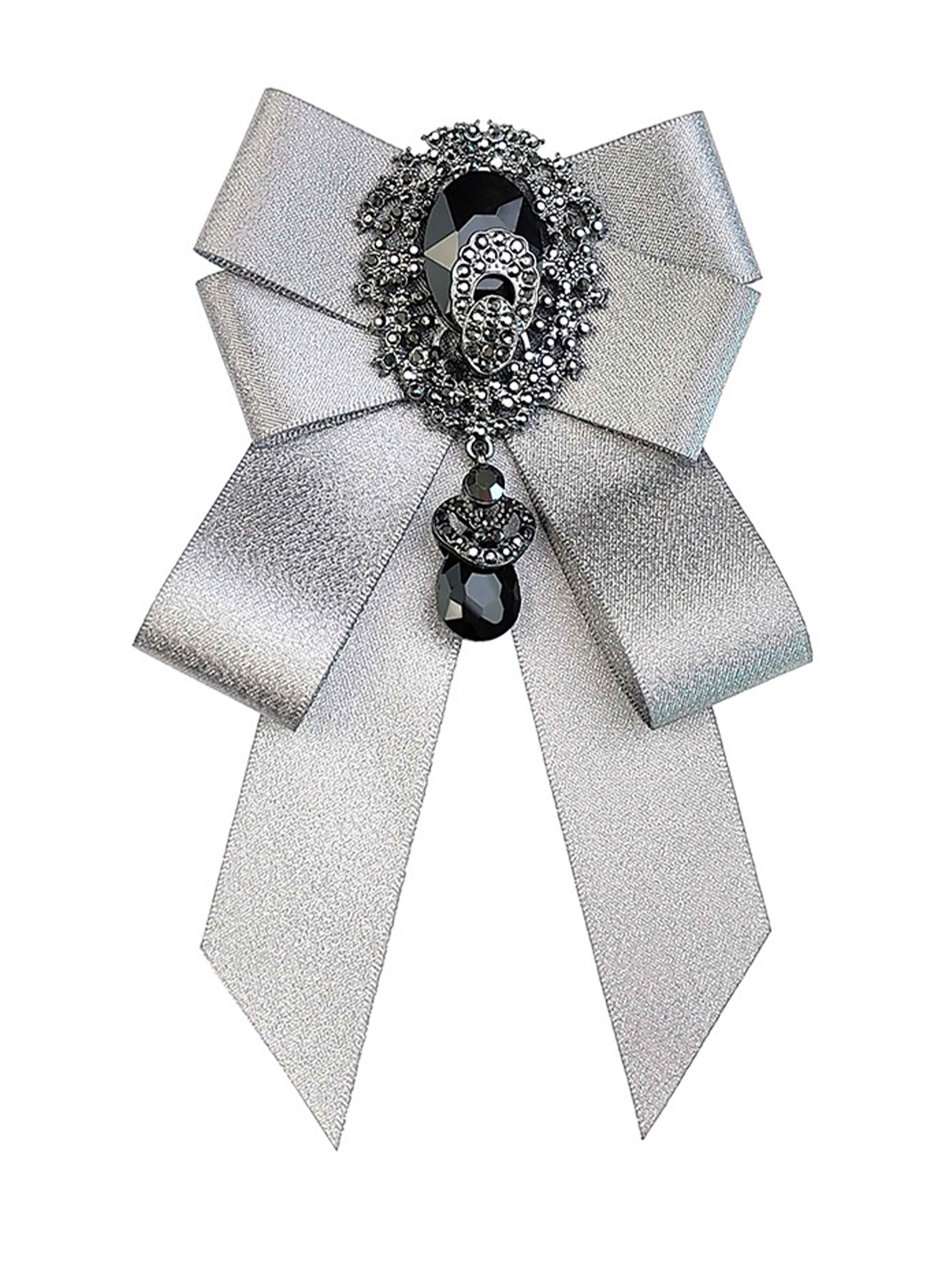 Broche Nœud Papillon Ruban À Strass Pour Homme, Costume Et Tenues De Cérémonie