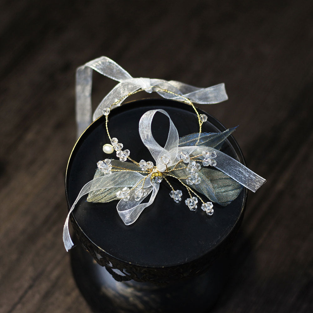 Bracelet De Demoiselle D’Honneur Fleur Et Feuilles
