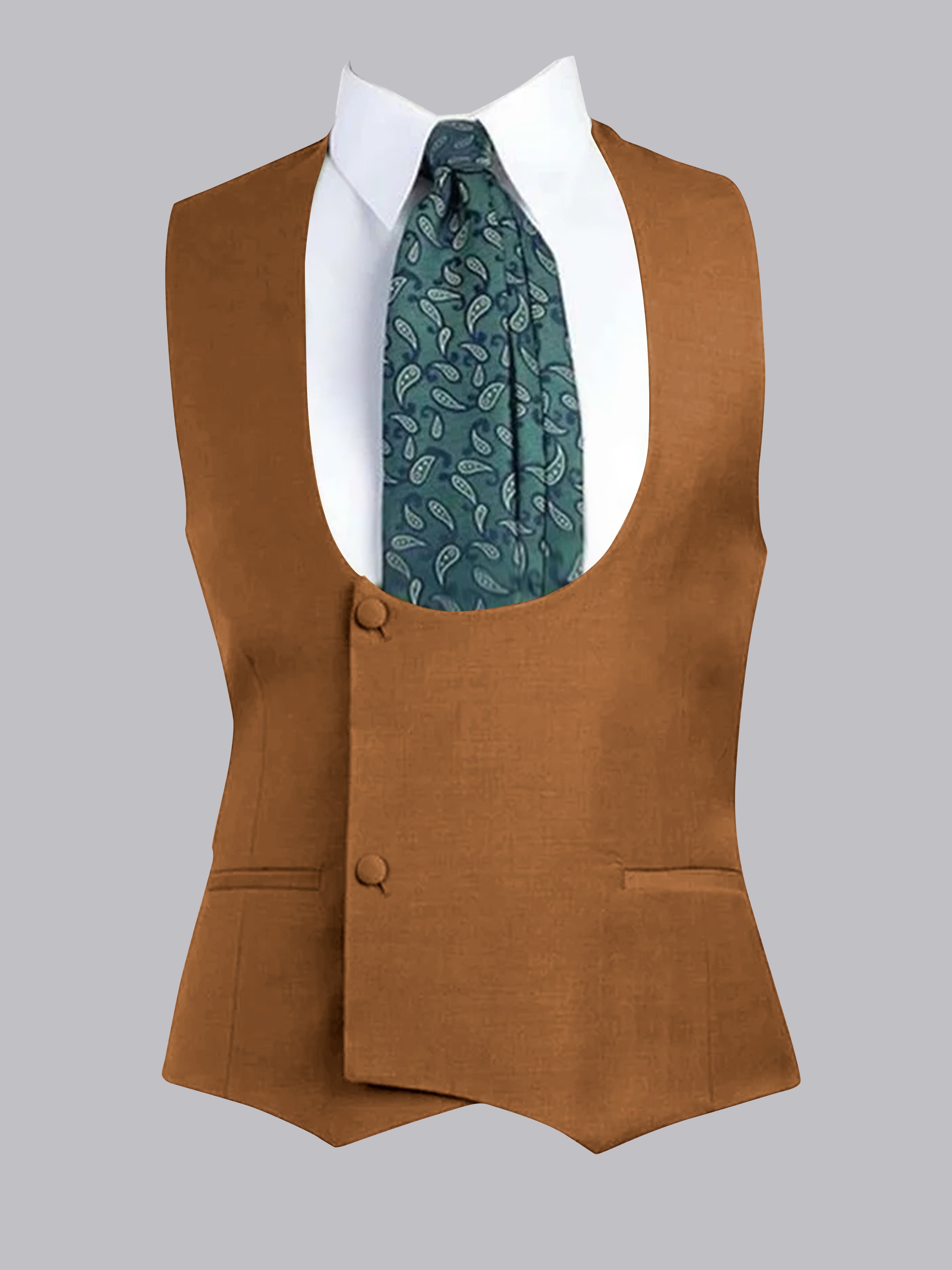 Gilet À Coupe Ajustée à Deux Bouton Pour Homme