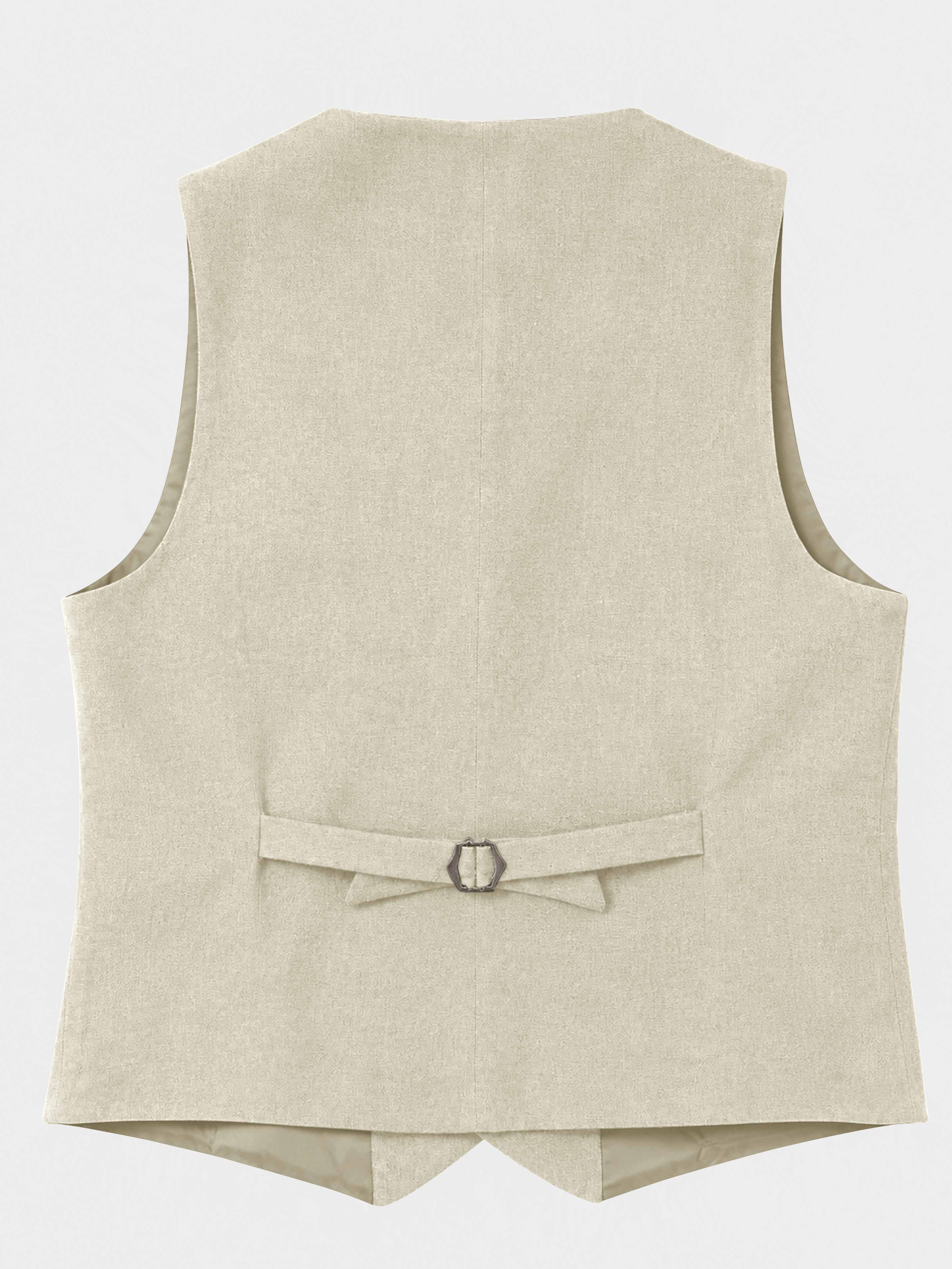 Costume Homme 2 Pièces En Lin Pour Mariage D'été
