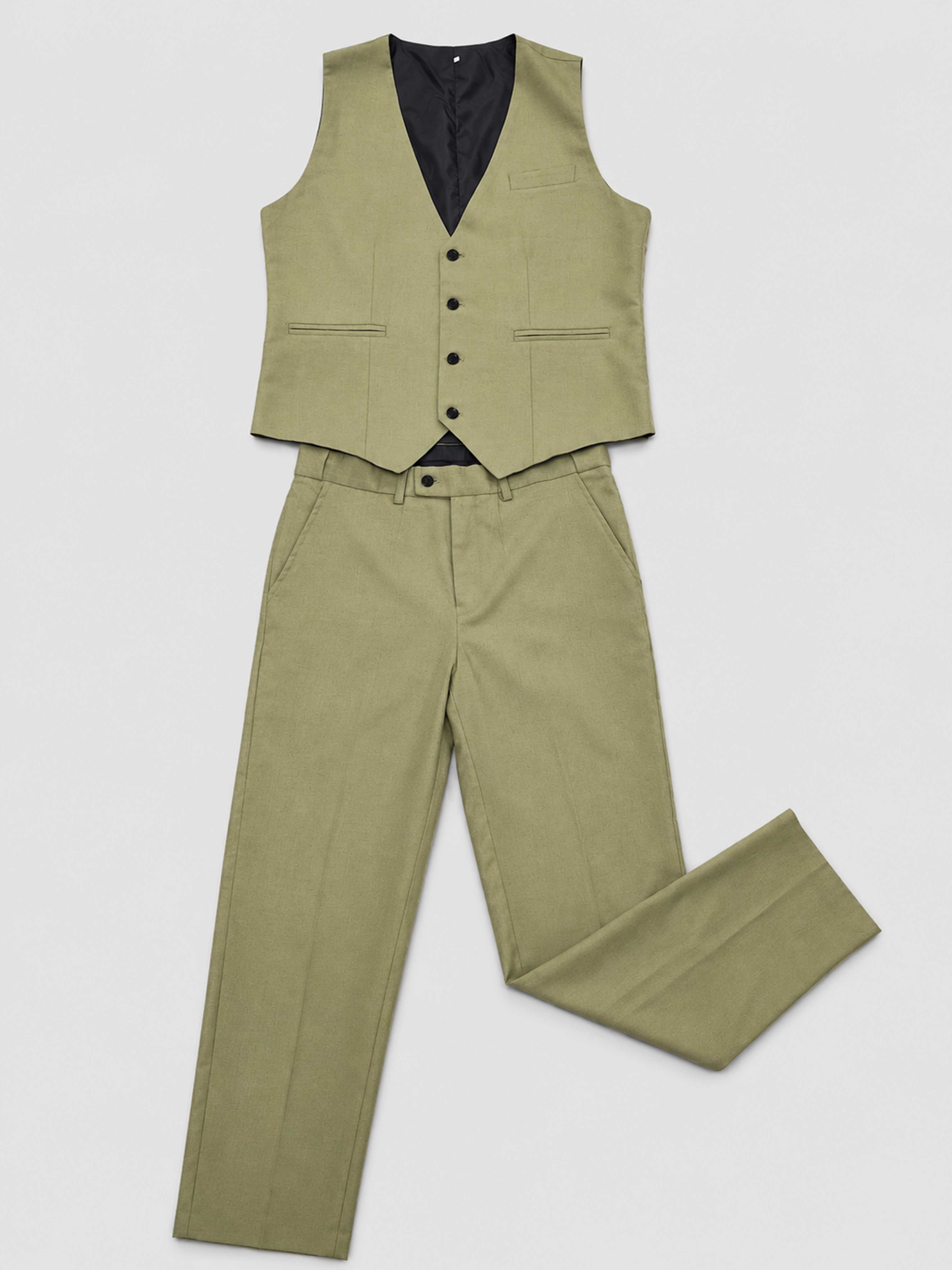 Costume Homme 2 Pièces En Lin Pour Mariage D'été