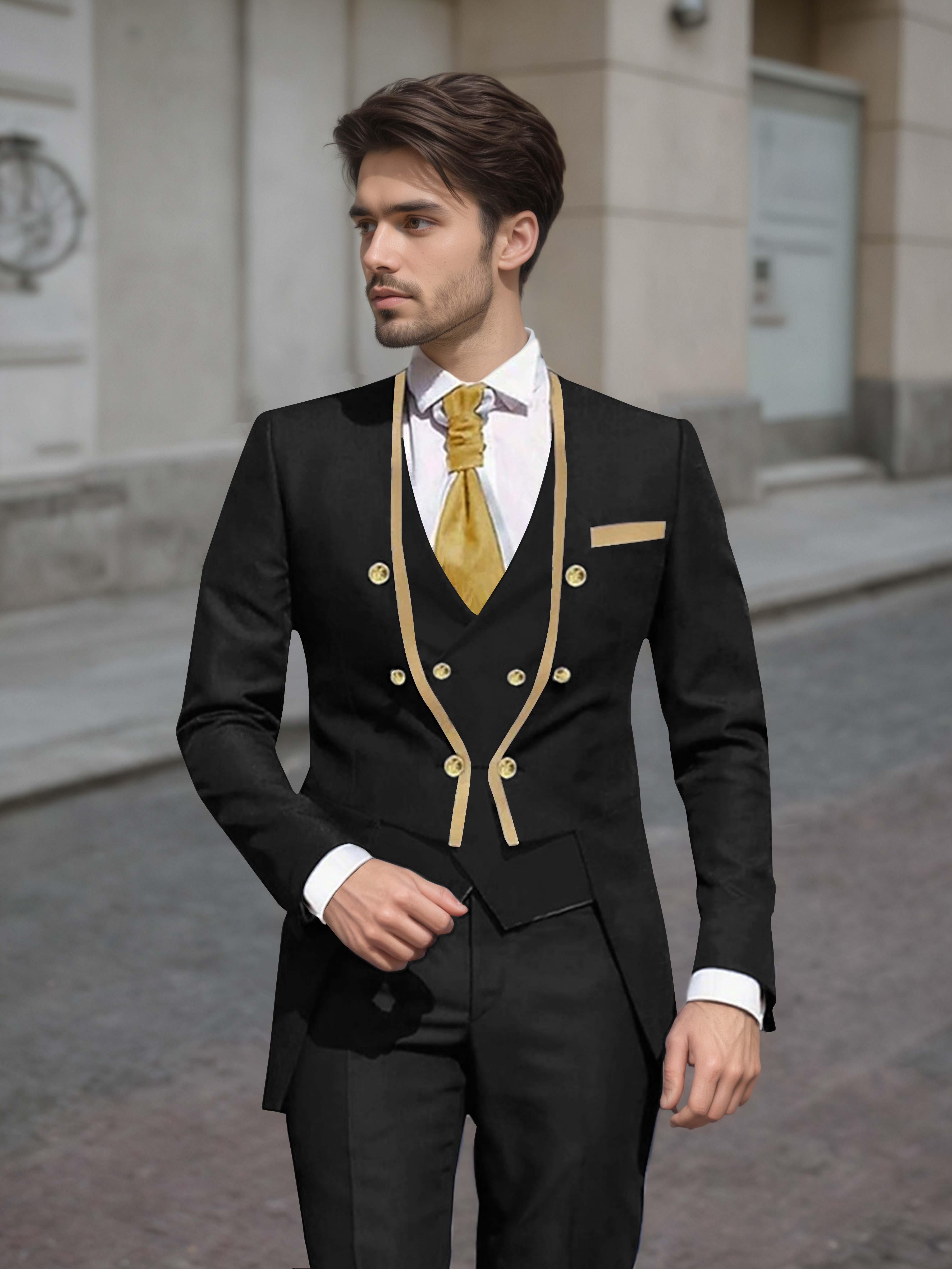 Costume Mariage Costume Homme Double Boutonnage Costume Mariage