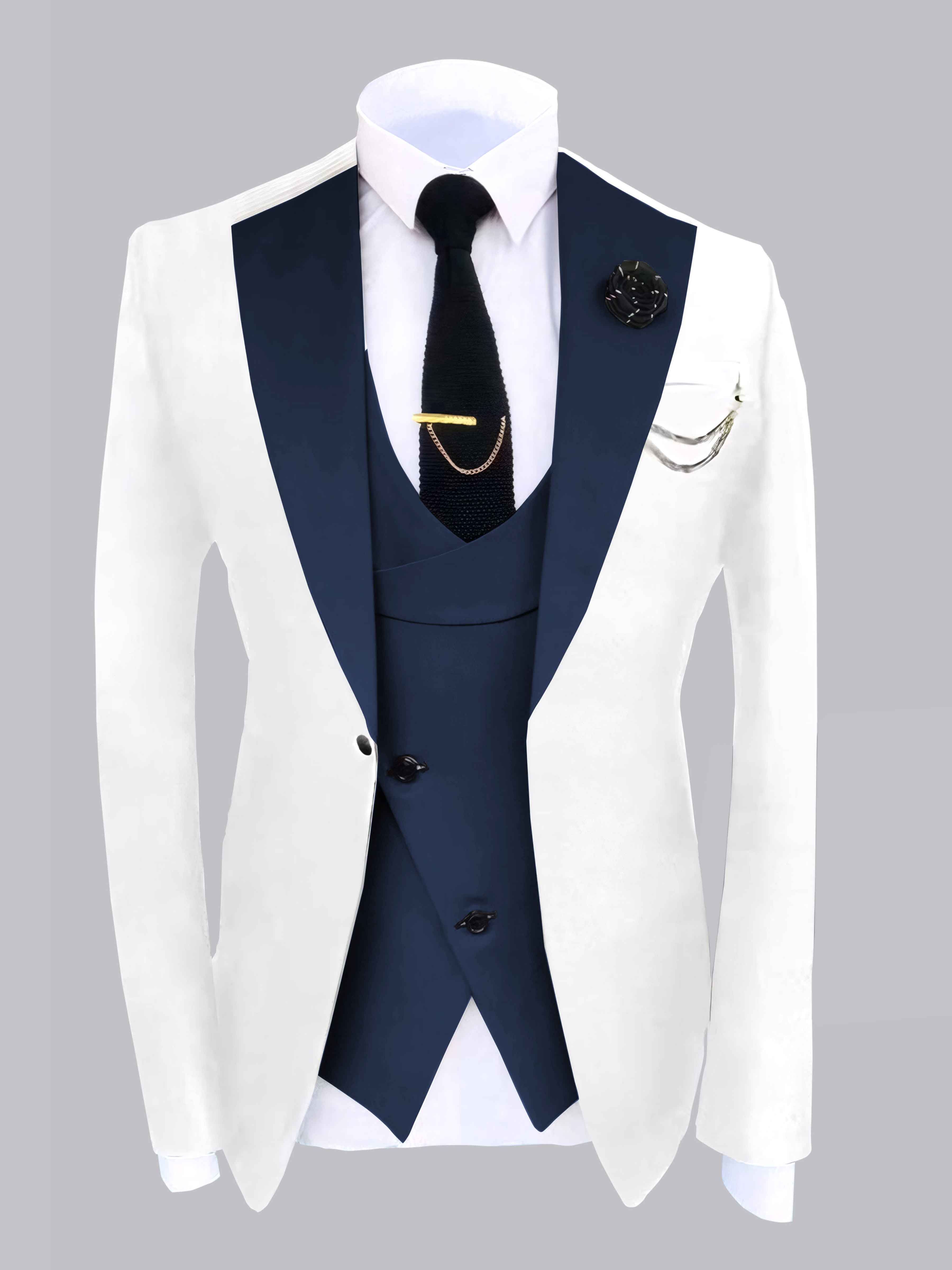Ensemble Veste Homme 2 Pièces Au Design Color Block