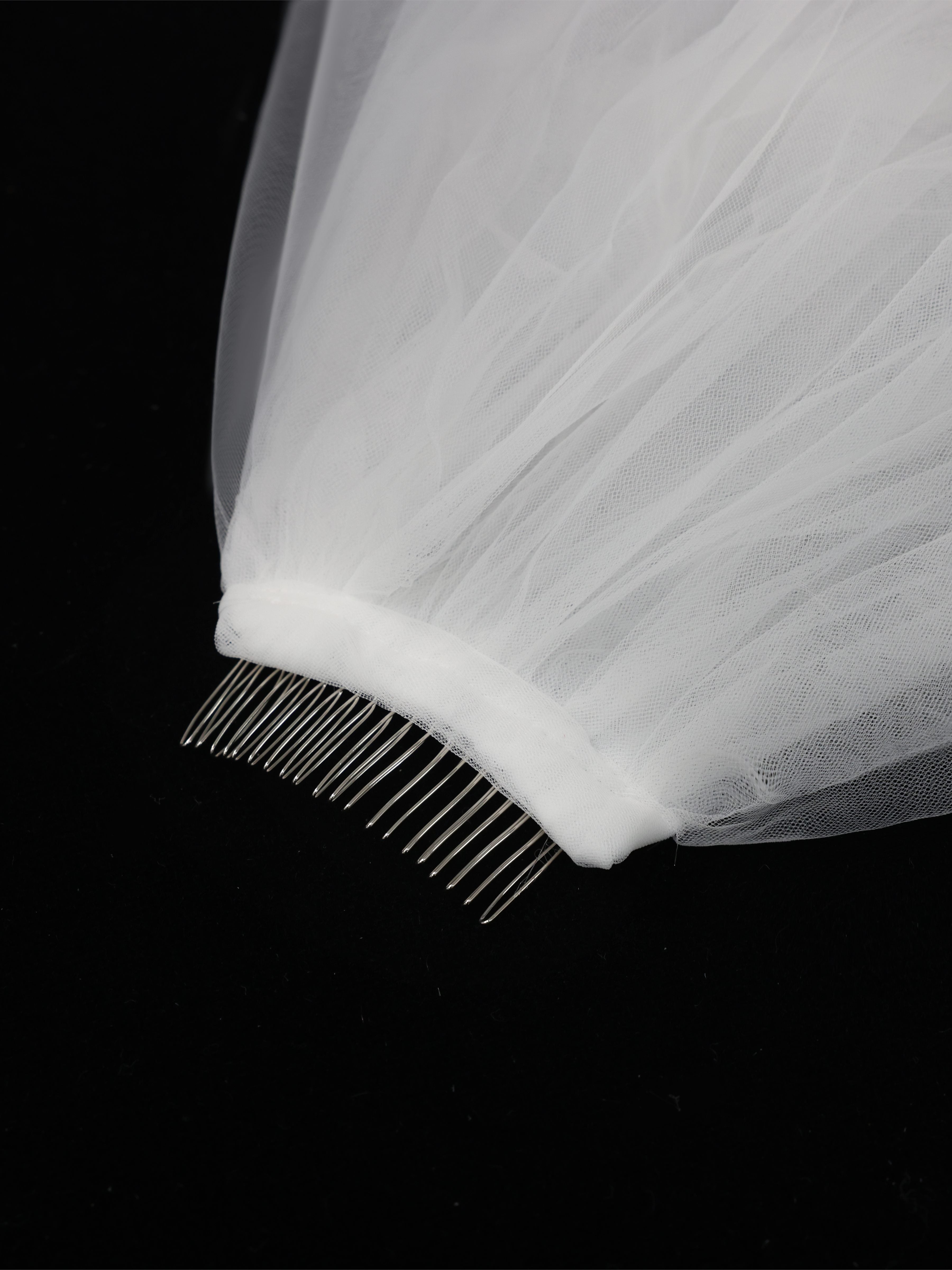 Voile De Mariée Cathédrale En Dentelle Florale