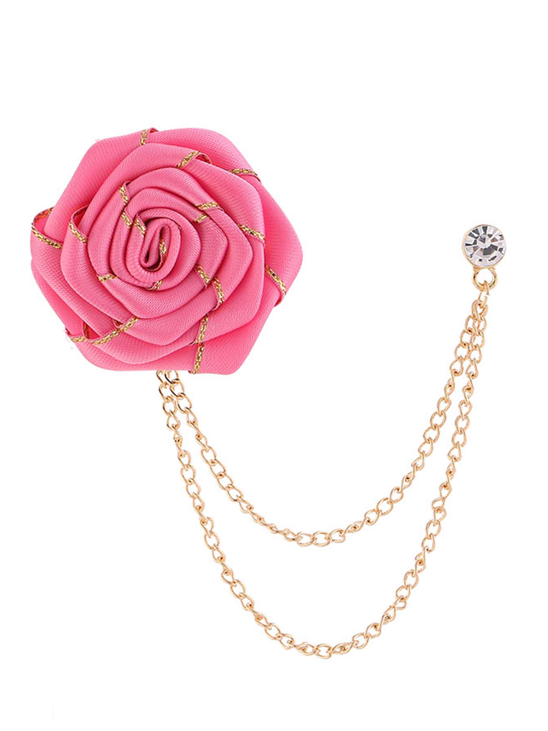 Broches De Revers Pomuyoo Tendance En Forme De Rose Pour Costume Homme
