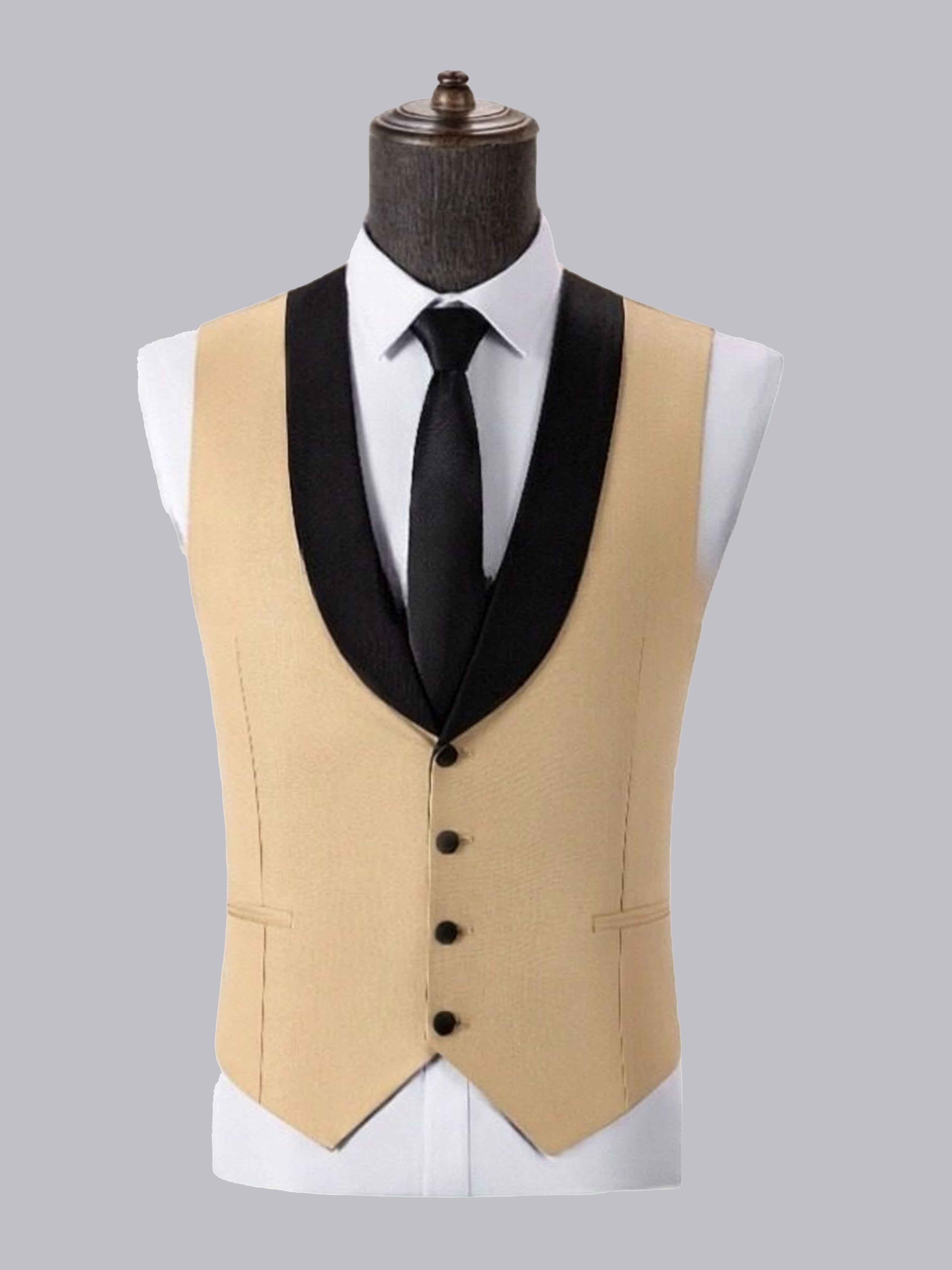 Gilet Homme À Moderne Coupe Ajustée Simple Quatre Boutons