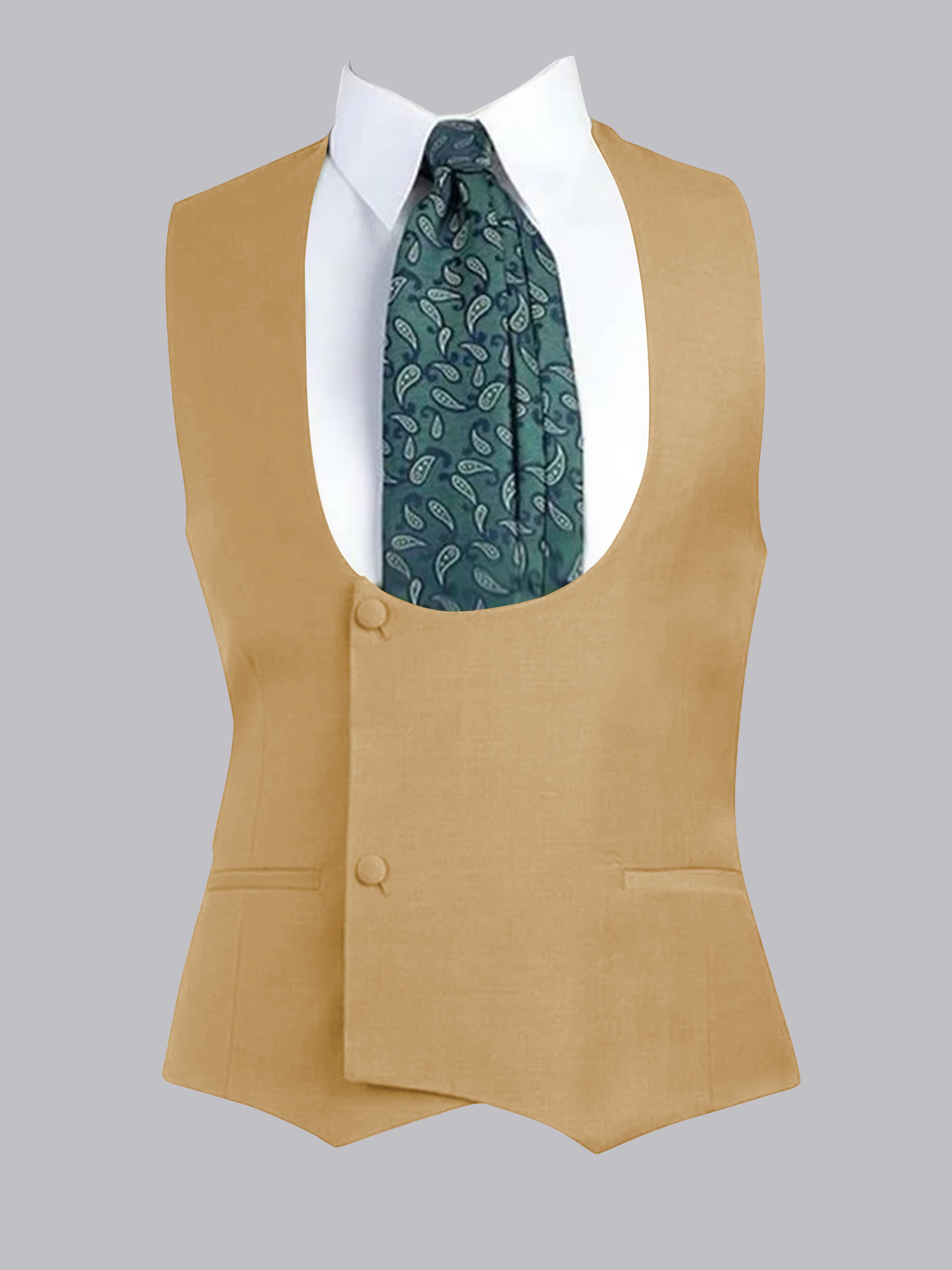 Gilet À Coupe Ajustée à Deux Bouton Pour Homme