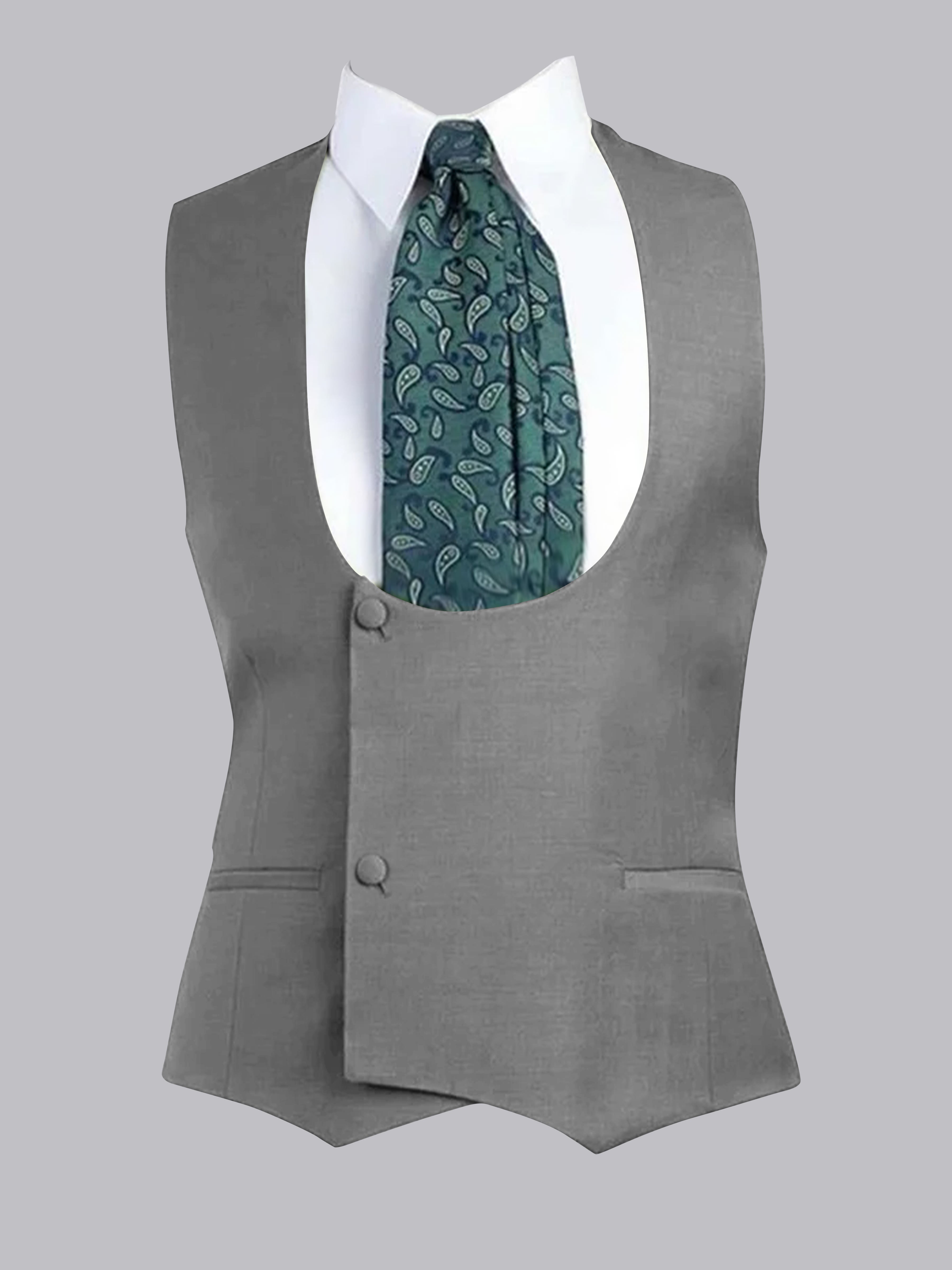 Gilet À Coupe Ajustée à Deux Bouton Pour Homme