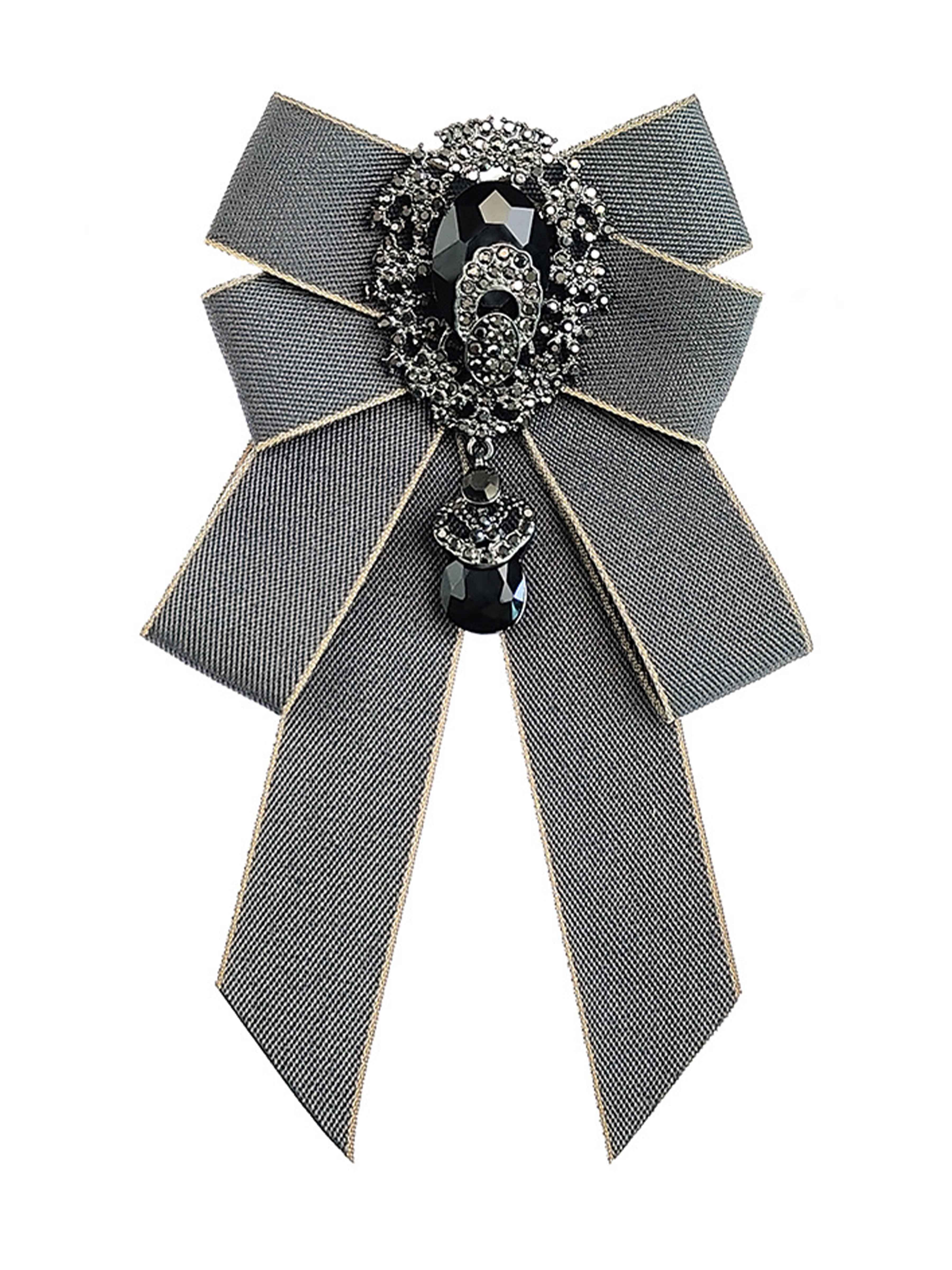 Broche Nœud Papillon Ruban À Strass Pour Homme, Costume Et Tenues De Cérémonie
