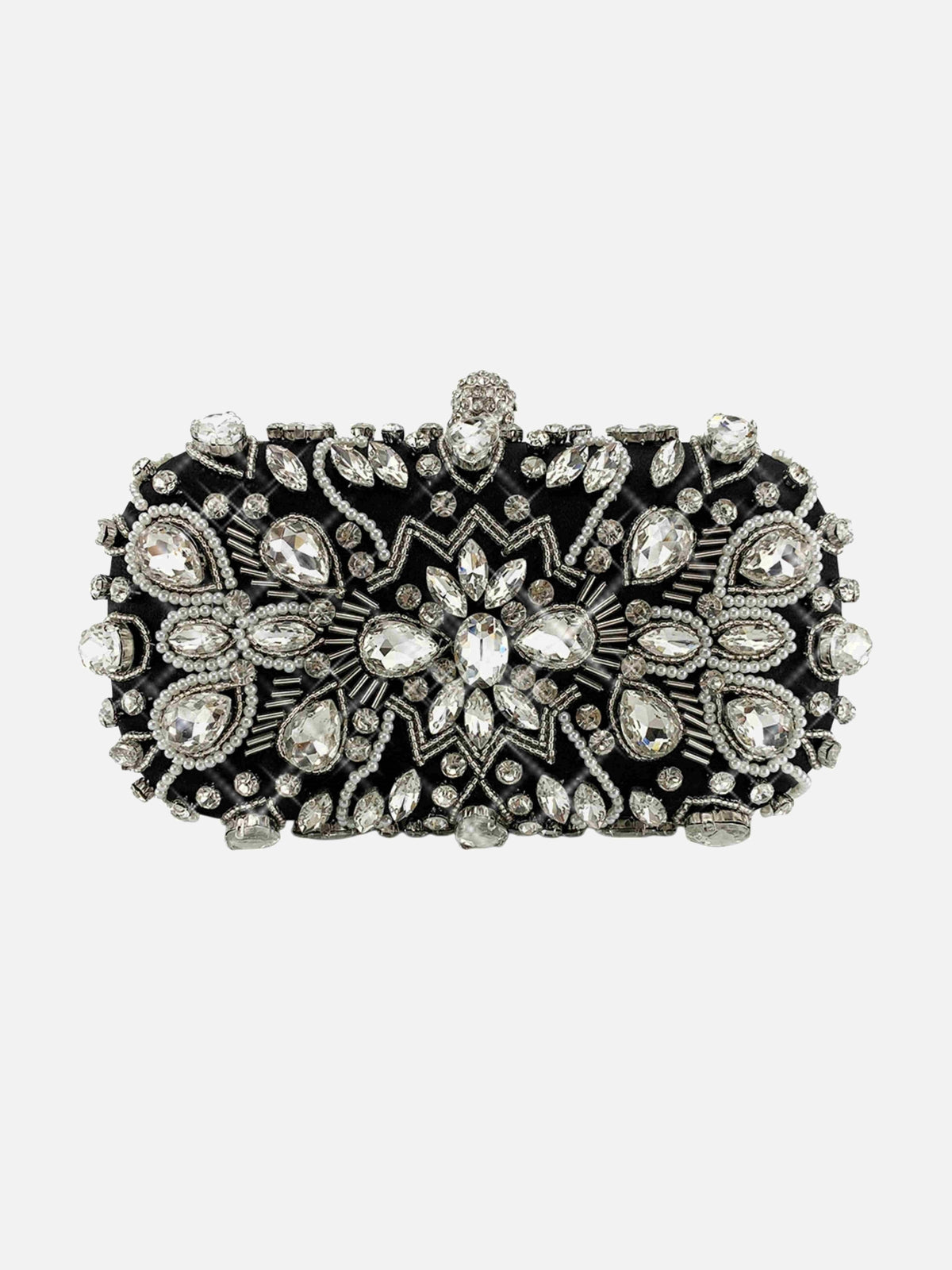 Pochette Rigide En Strass Pour Soirées