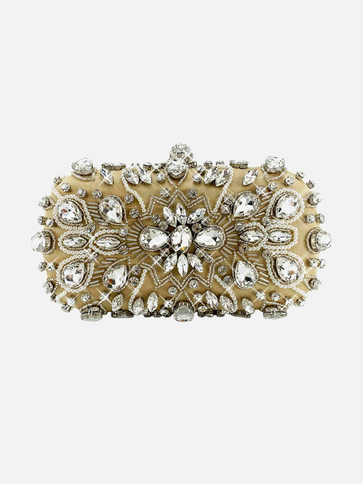 Pochette Rigide En Strass Pour Soirées