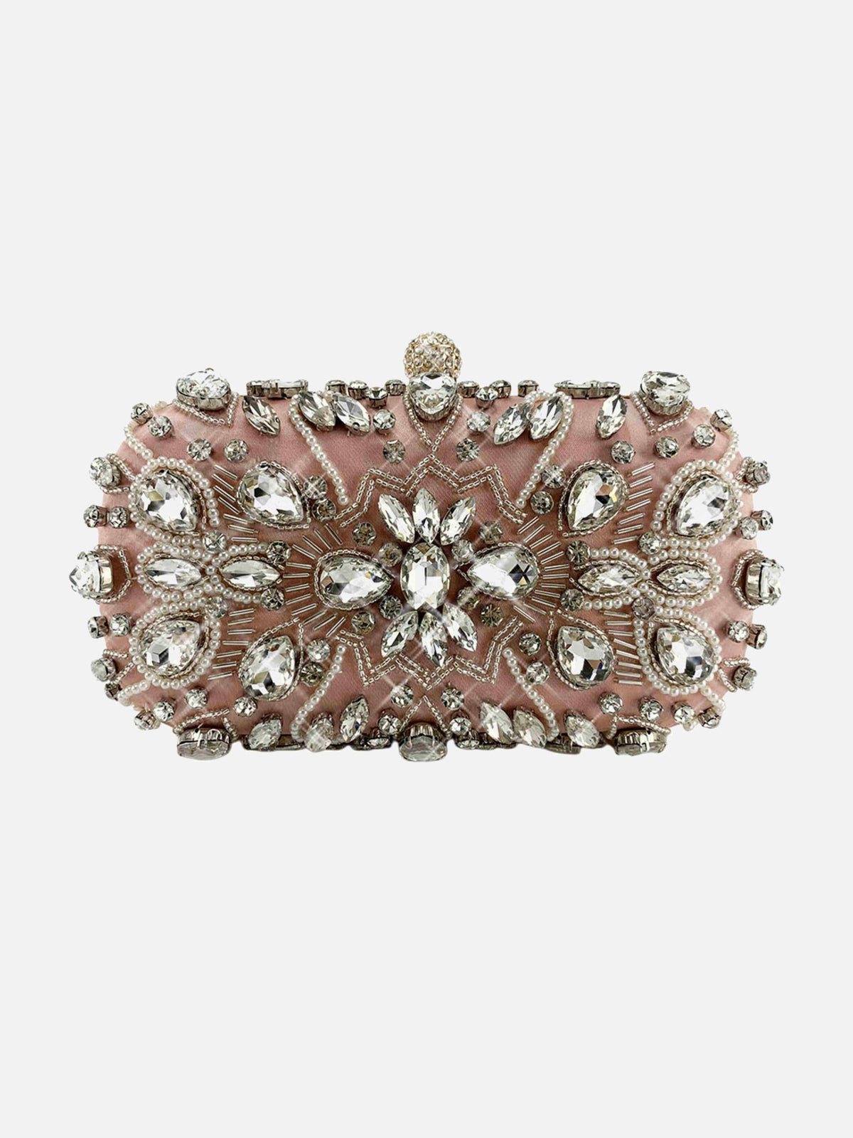 Pochette Rigide En Strass Pour Soirées