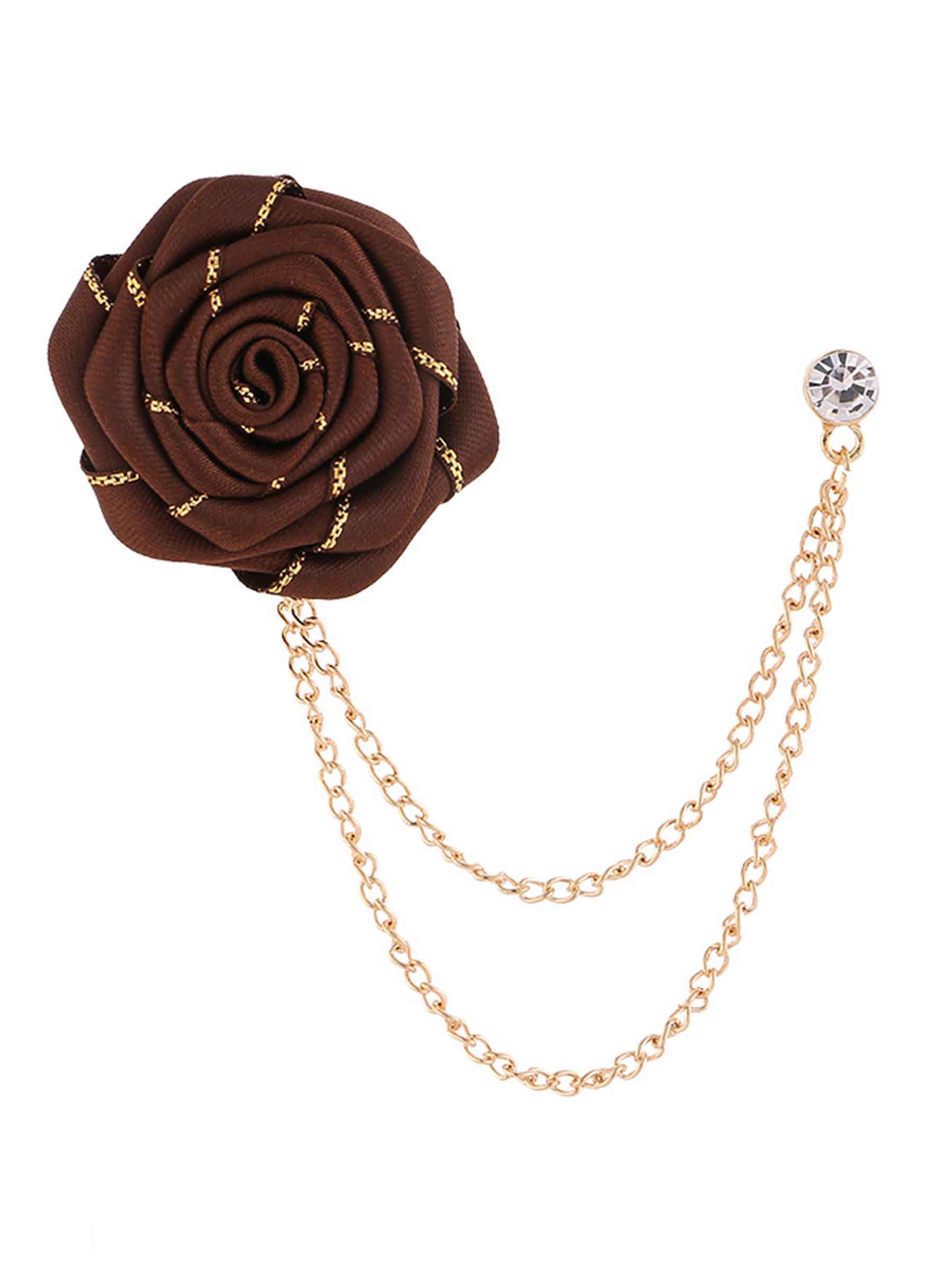 Broches De Revers Pomuyoo Tendance En Forme De Rose Pour Costume Homme