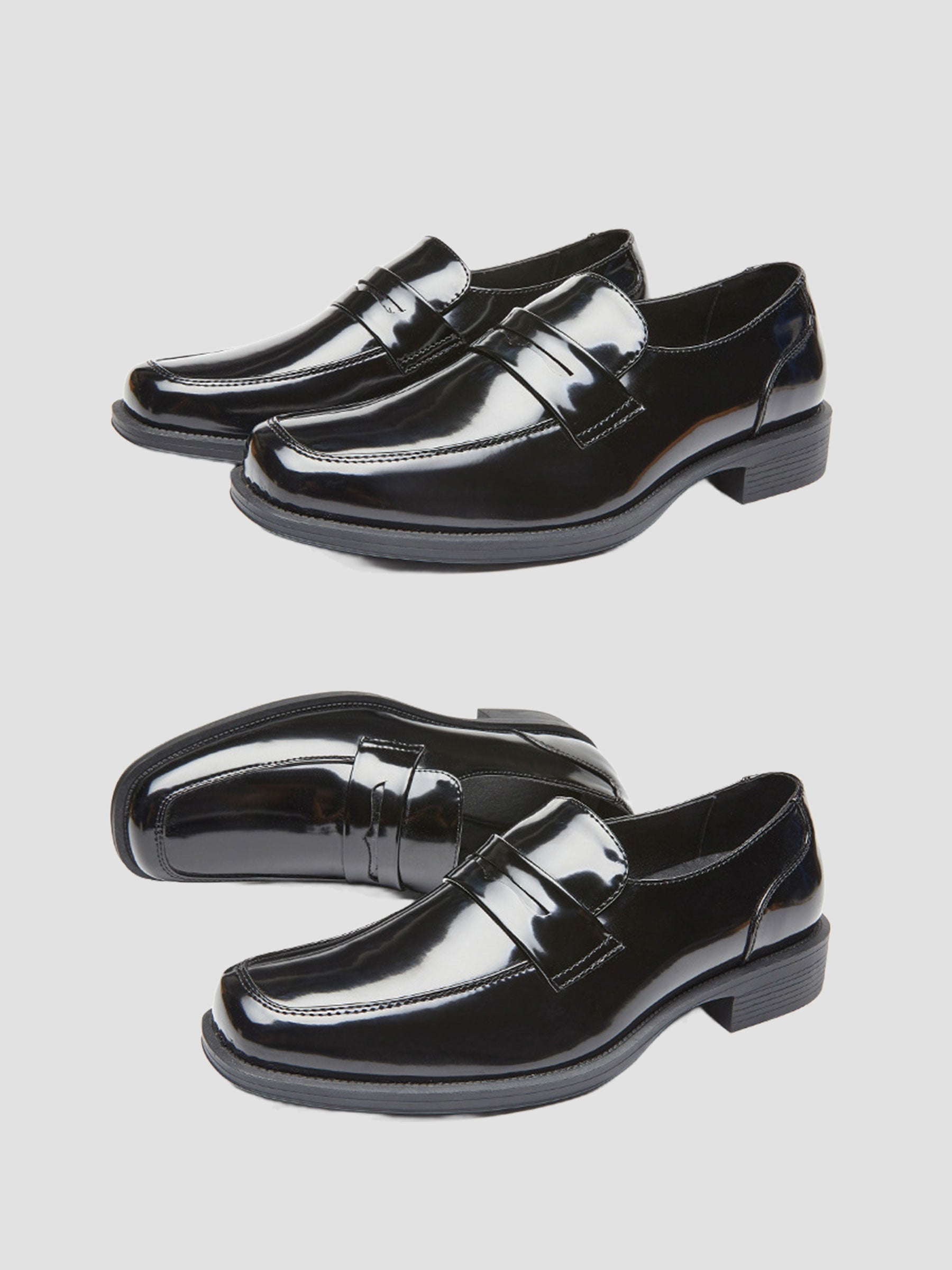Mocassins Penny En Cuir Verni Pour Homme