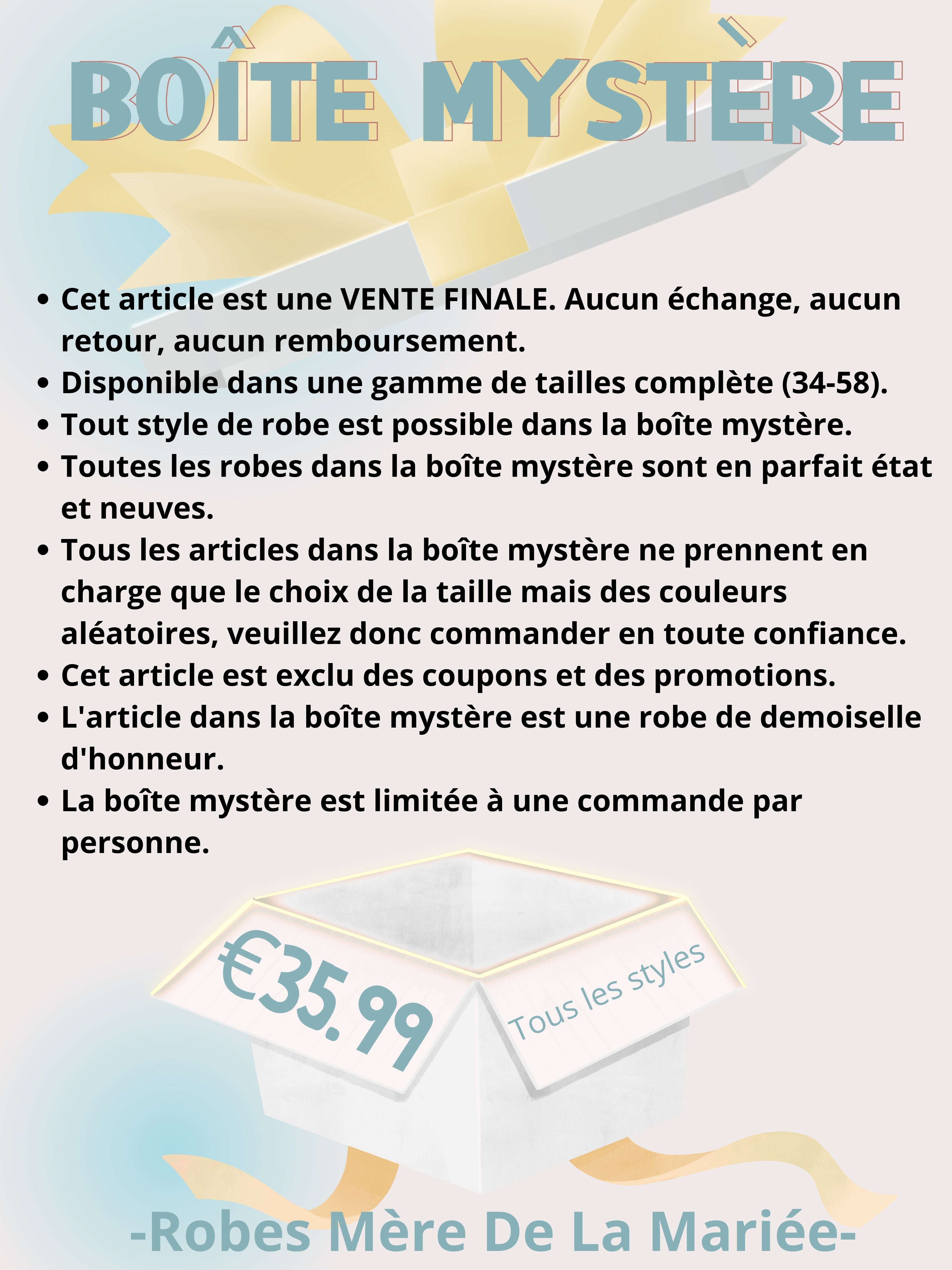 POMUYOO BOÎTE MYSTÈRE de Robe de Mère de la Mariée