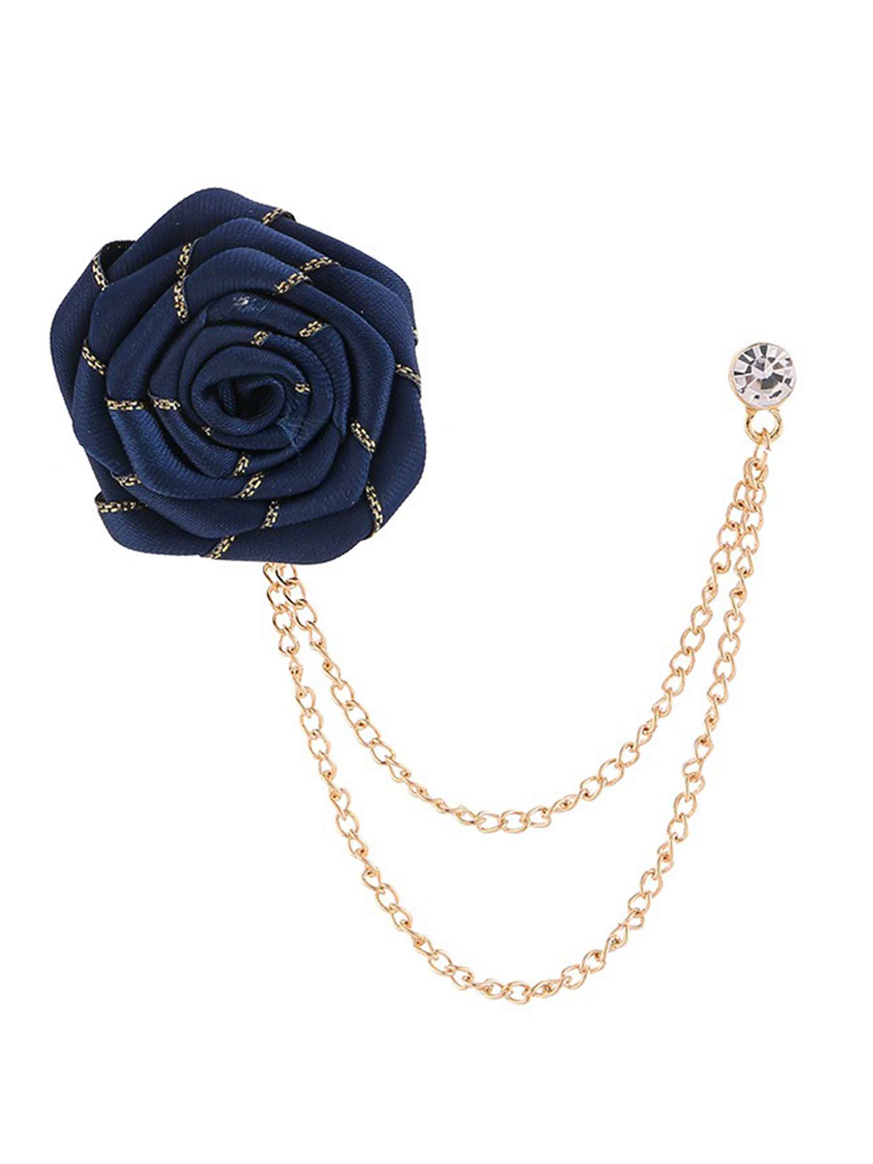 Broches De Revers Pomuyoo Tendance En Forme De Rose Pour Costume Homme