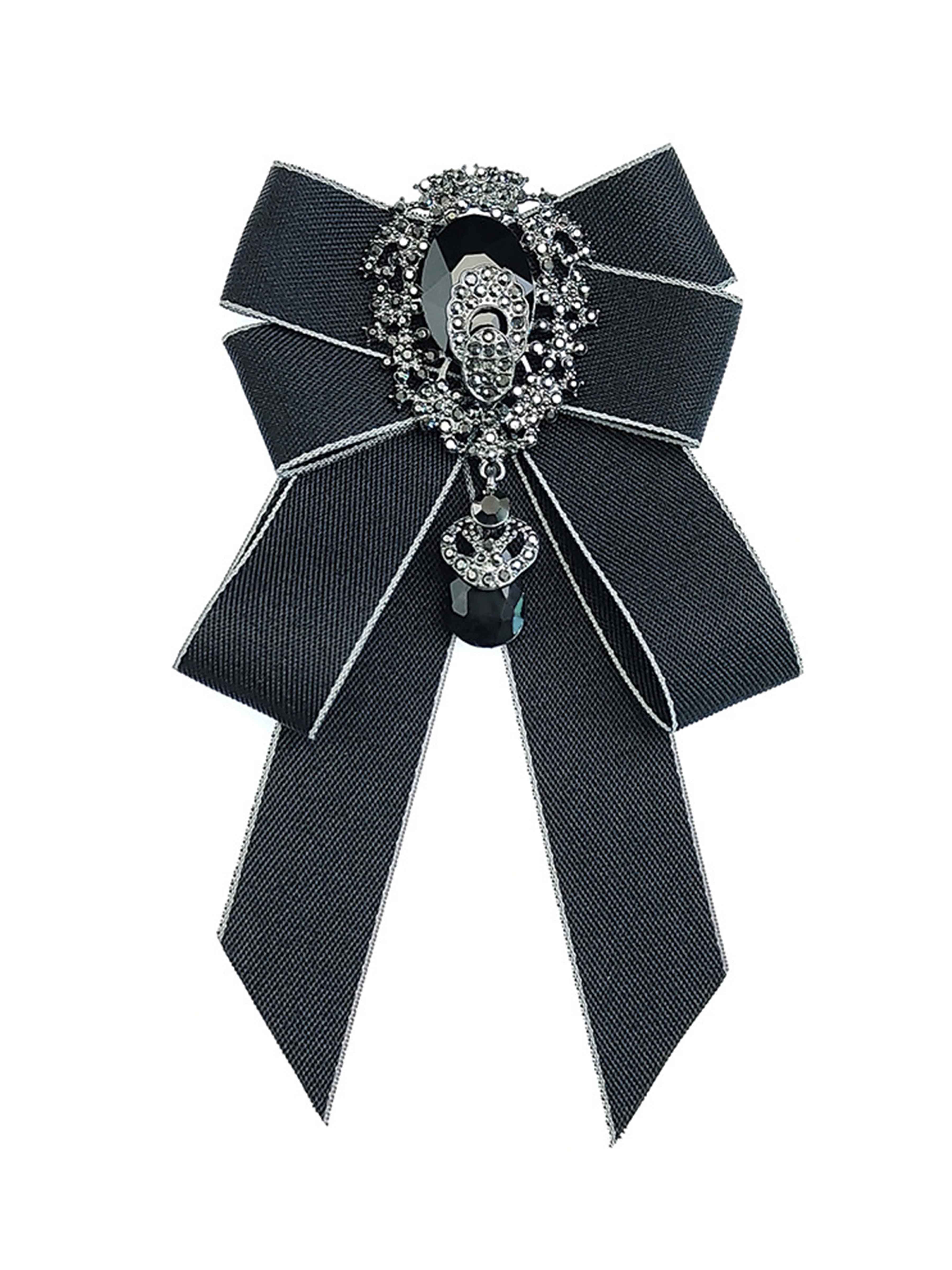 Broche Nœud Papillon Ruban À Strass Pour Homme, Costume Et Tenues De Cérémonie