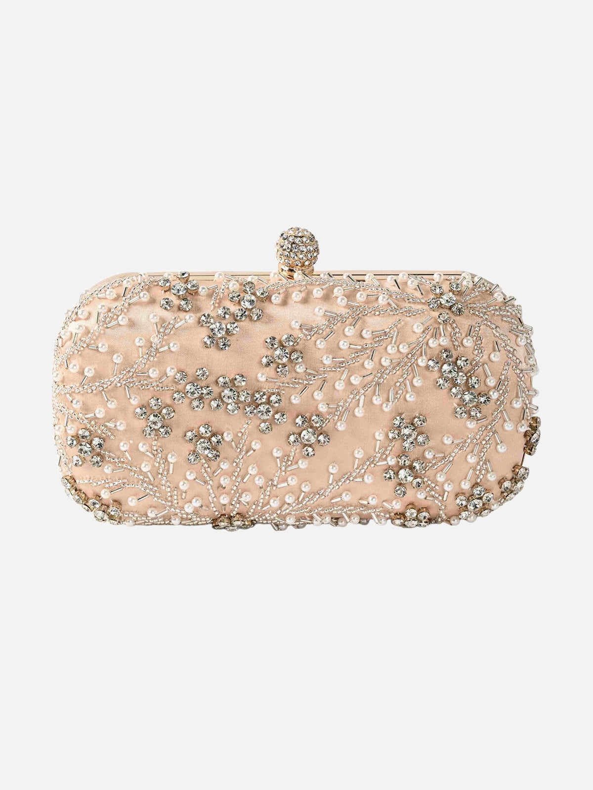 Pochette De Soirée Habillée Brodée De Perles