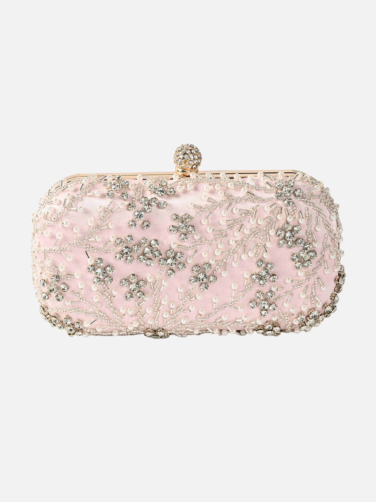Pochette De Soirée Habillée Brodée De Perles