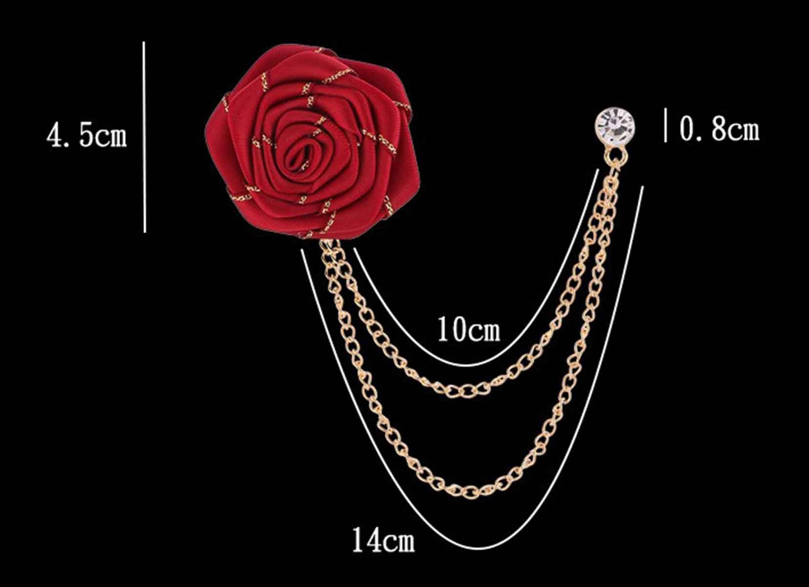 Broches De Revers Pomuyoo Tendance En Forme De Rose Pour Costume Homme