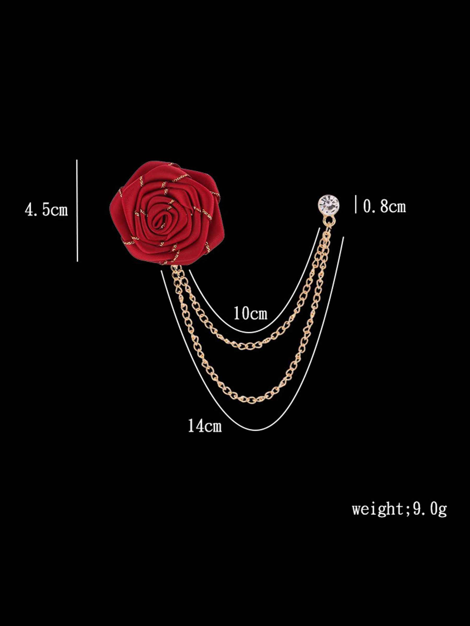 Broches De Revers Pomuyoo Tendance En Forme De Rose Pour Costume Homme