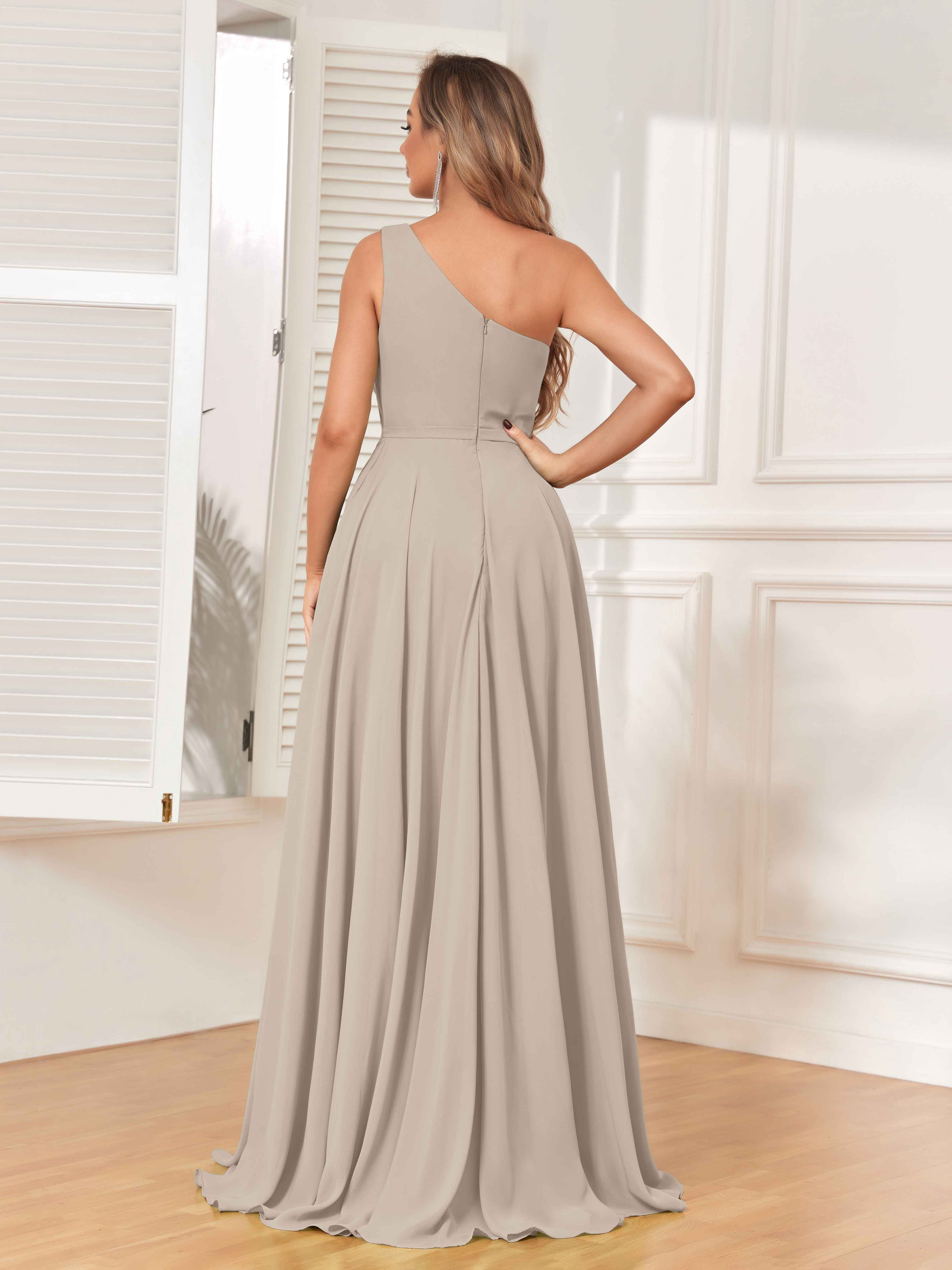 Robes De Demoiselle D'Honneur En Mousseline À Longueur Au Sol Stella