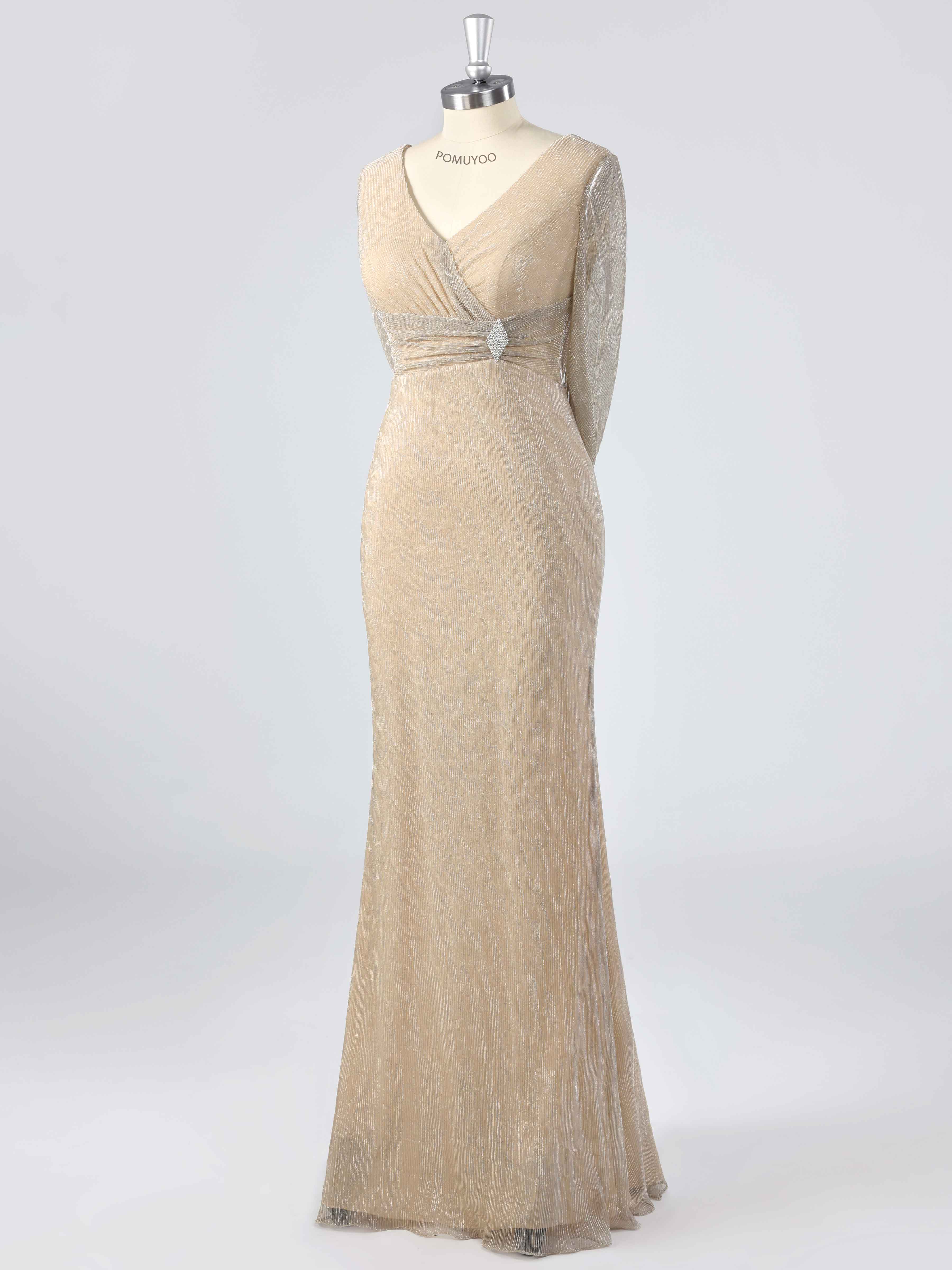 Robes Mère De La Mariée Gaine À Perles Ruché Avec Châle