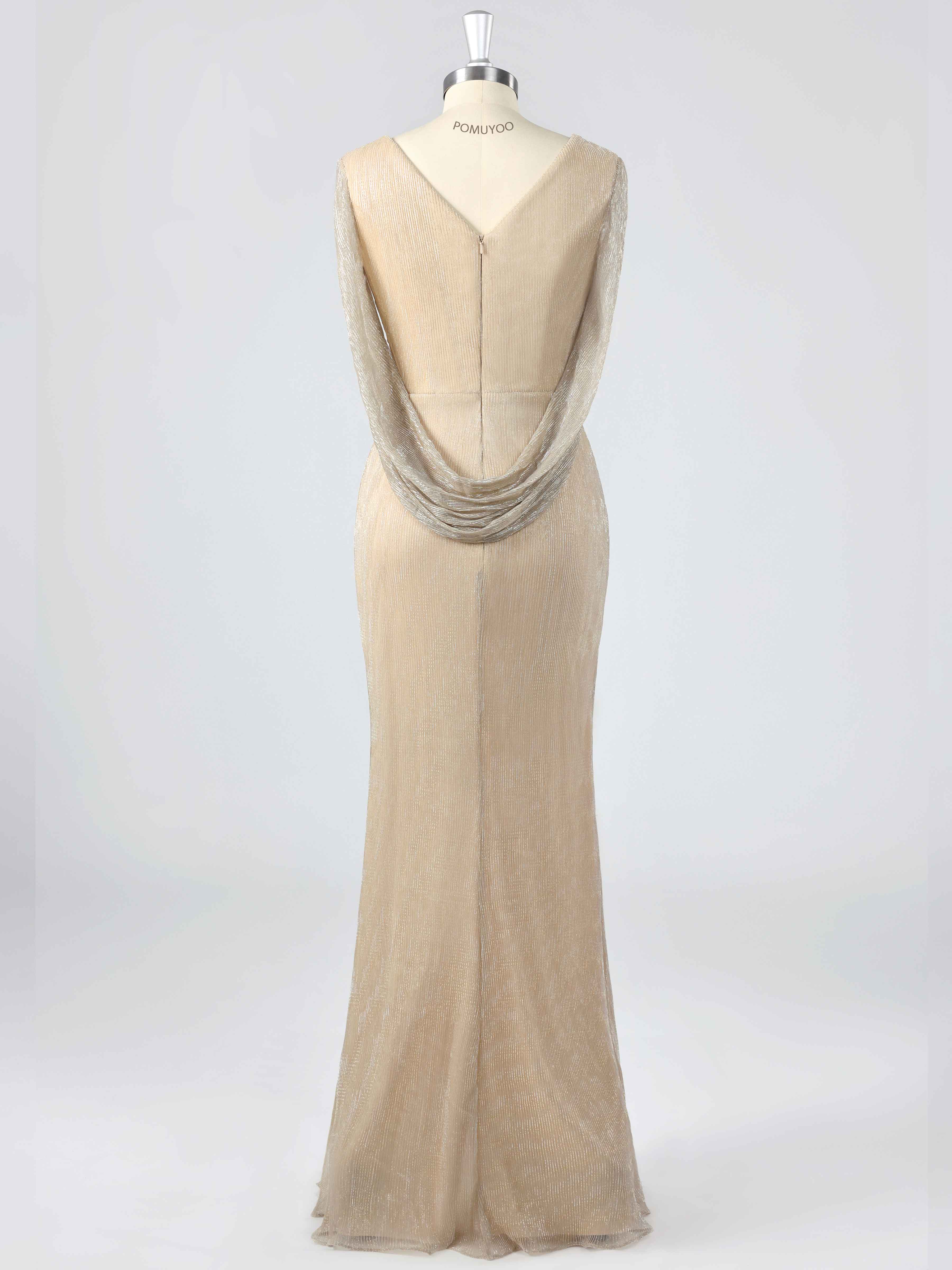 Robes Mère De La Mariée Gaine À Perles Ruché Avec Châle