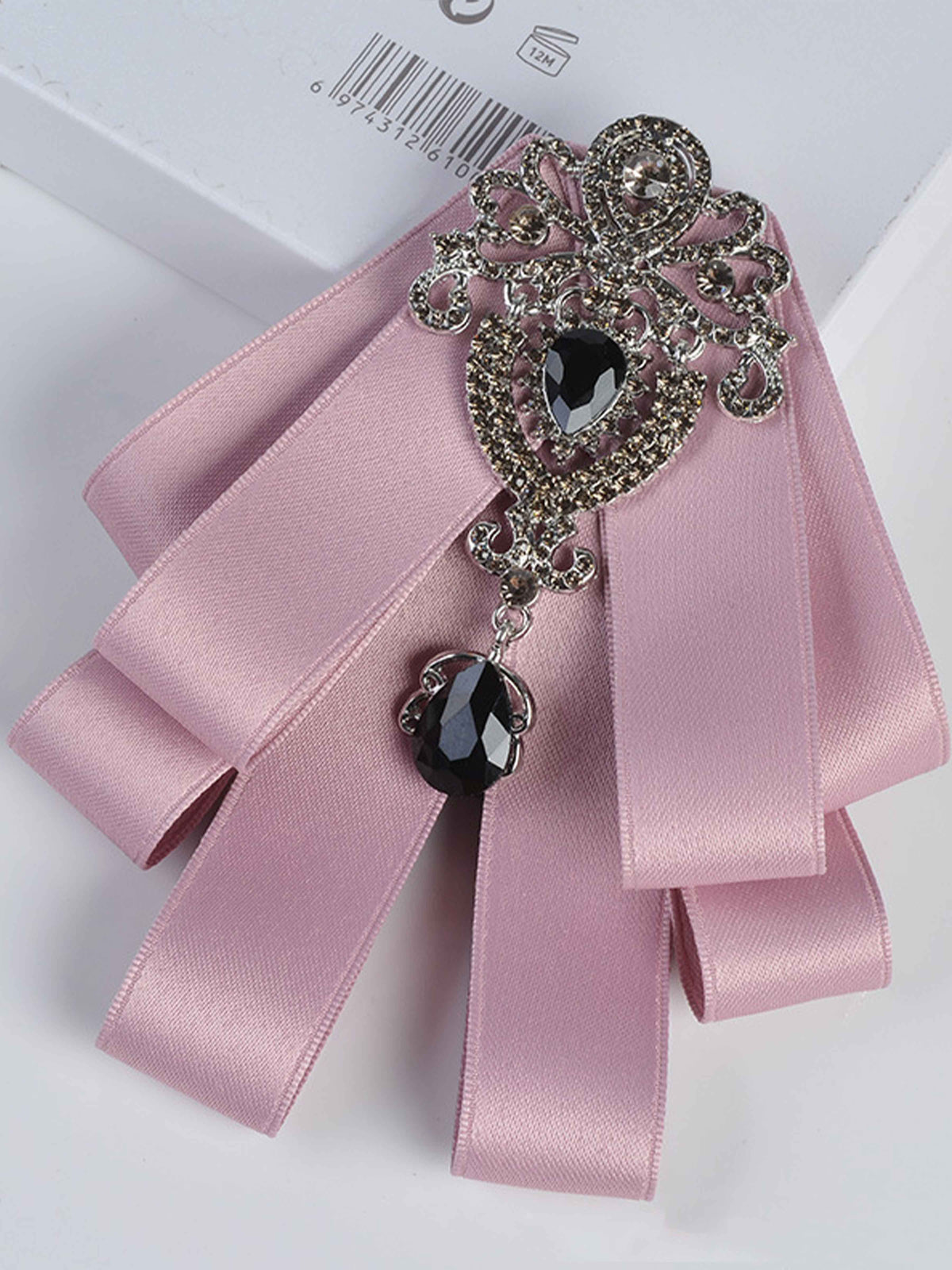 Broche De Revers Ruban À Strass Pour Homme, Accessoire De Costume De Cérémonie