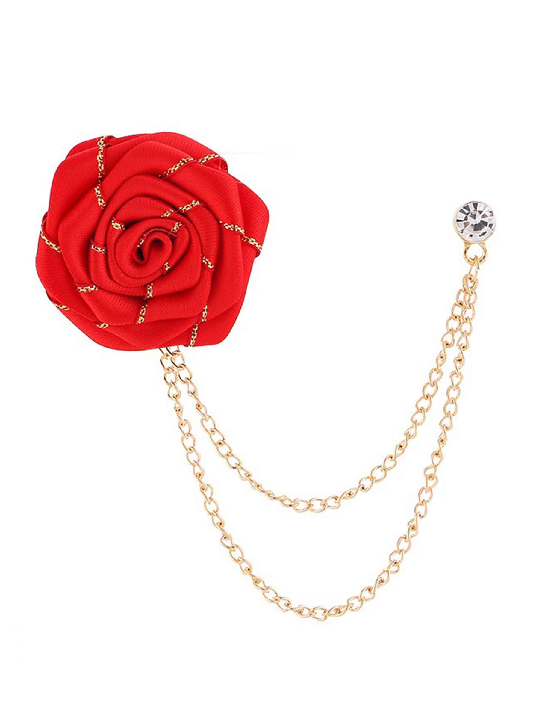 Broches De Revers Pomuyoo Tendance En Forme De Rose Pour Costume Homme