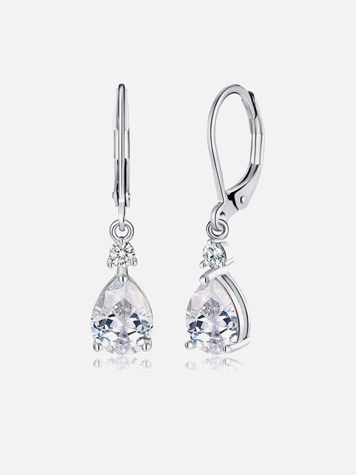 Boucles D'Oreilles Dormeuses En Cristal En Forme De Goutte