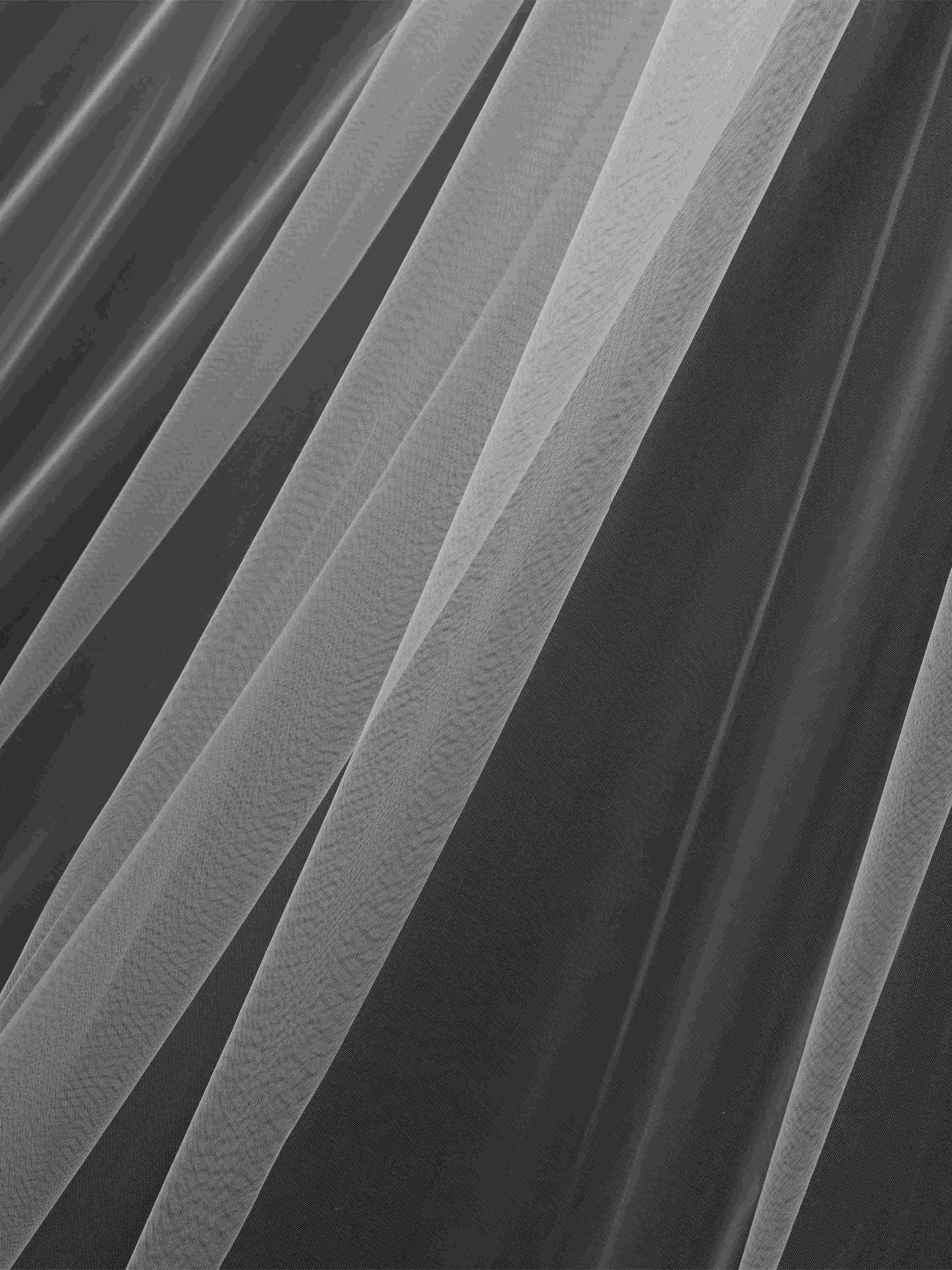 Voile De Mariée En Tulle Doux Avec Peigne
