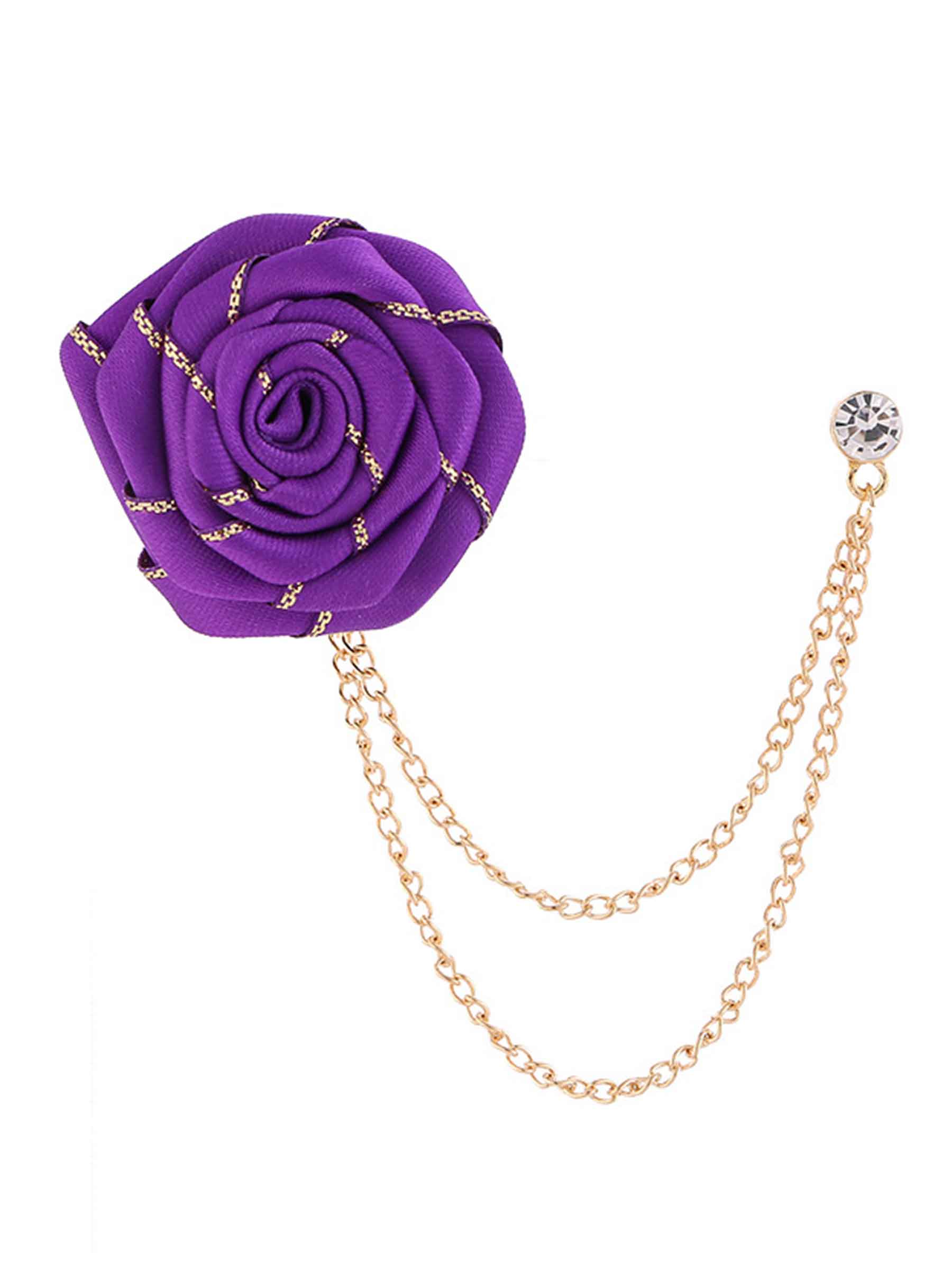 Broches De Revers Pomuyoo Tendance En Forme De Rose Pour Costume Homme