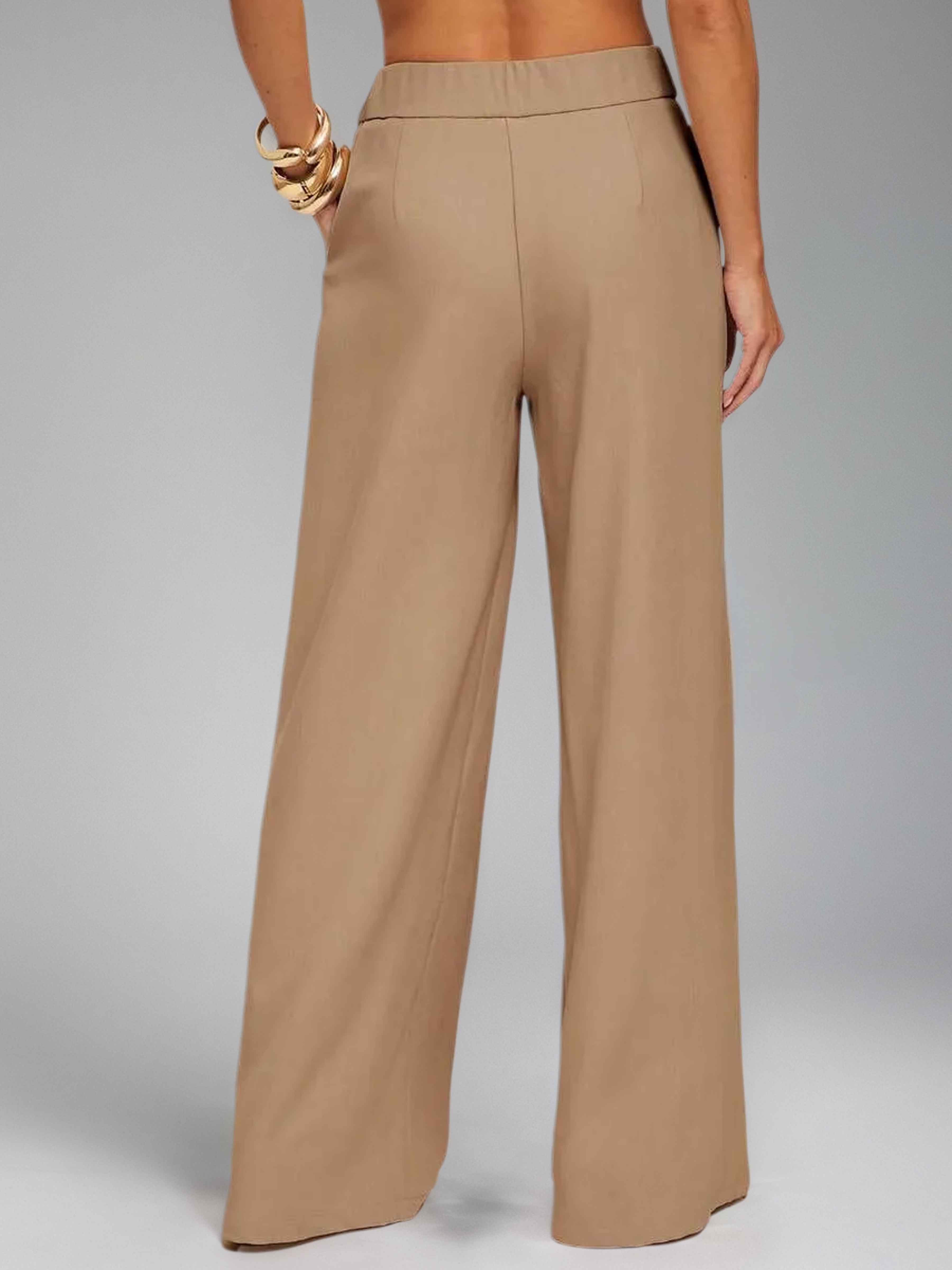 Tailleur-Pantalon À Polyvalente Jambes Larges Pour Femme