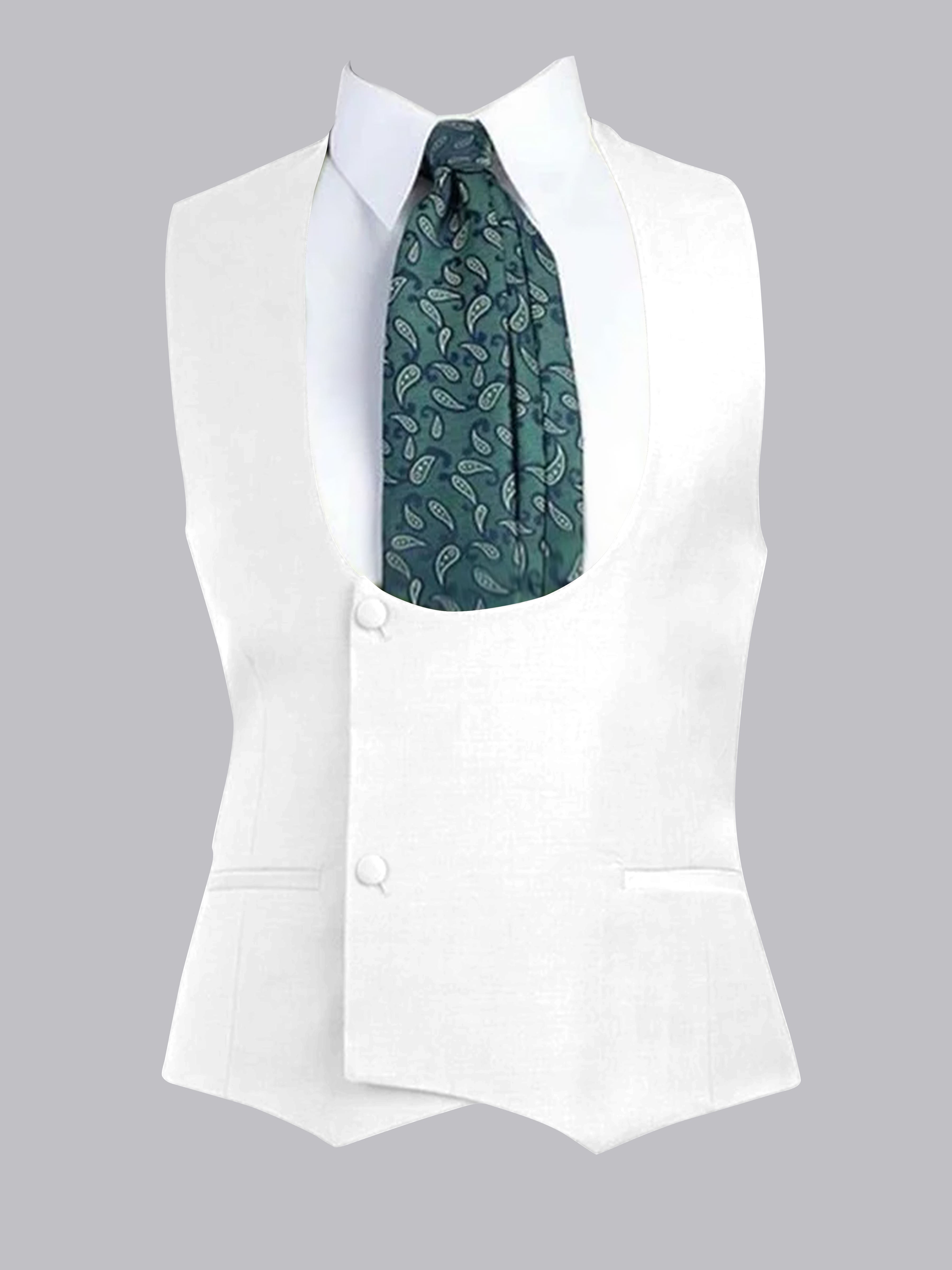 Gilet À Coupe Ajustée à Deux Bouton Pour Homme