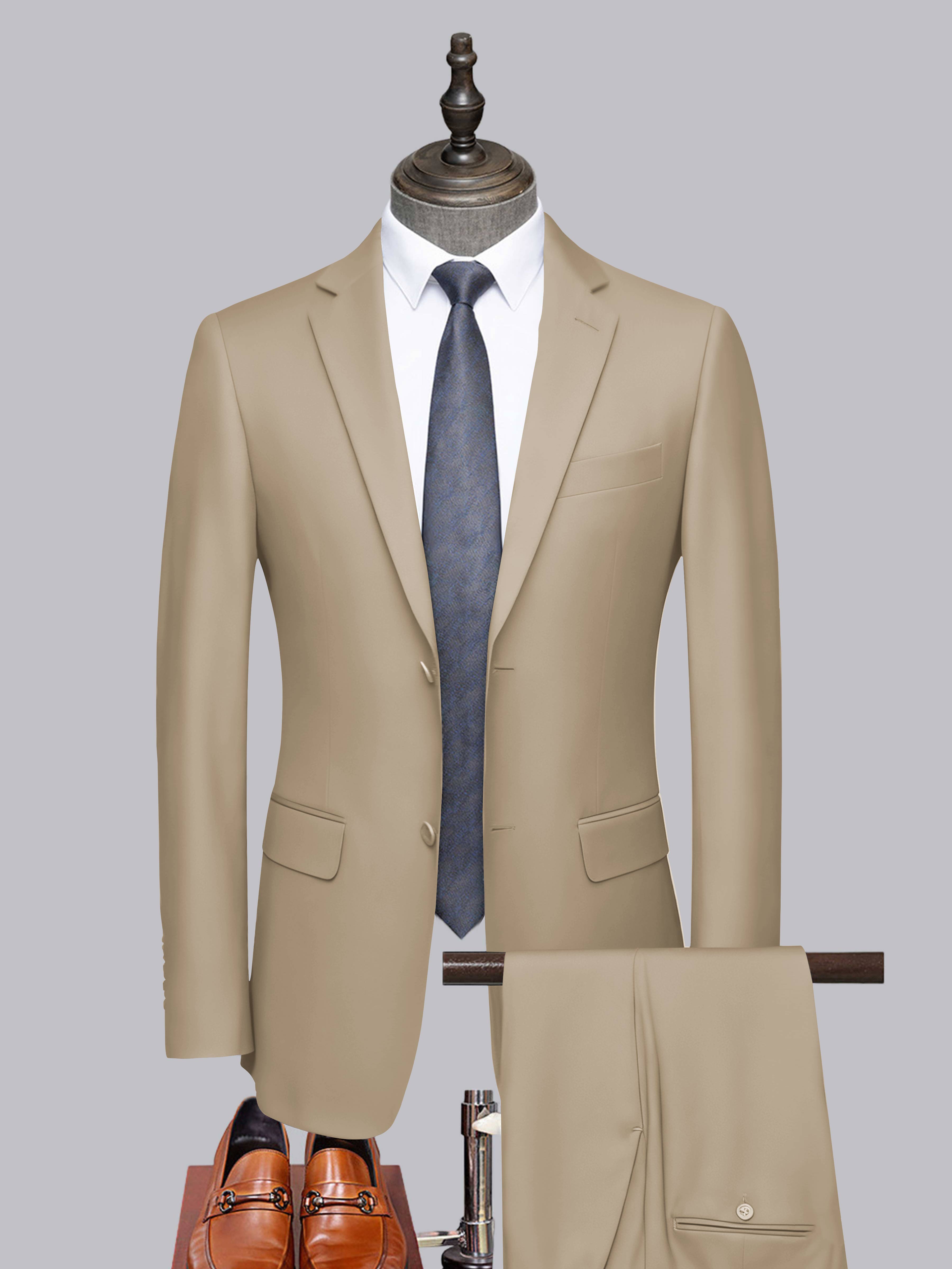 Costume Homme Tailorisé 2 Pièces À Deux Boutons Classique