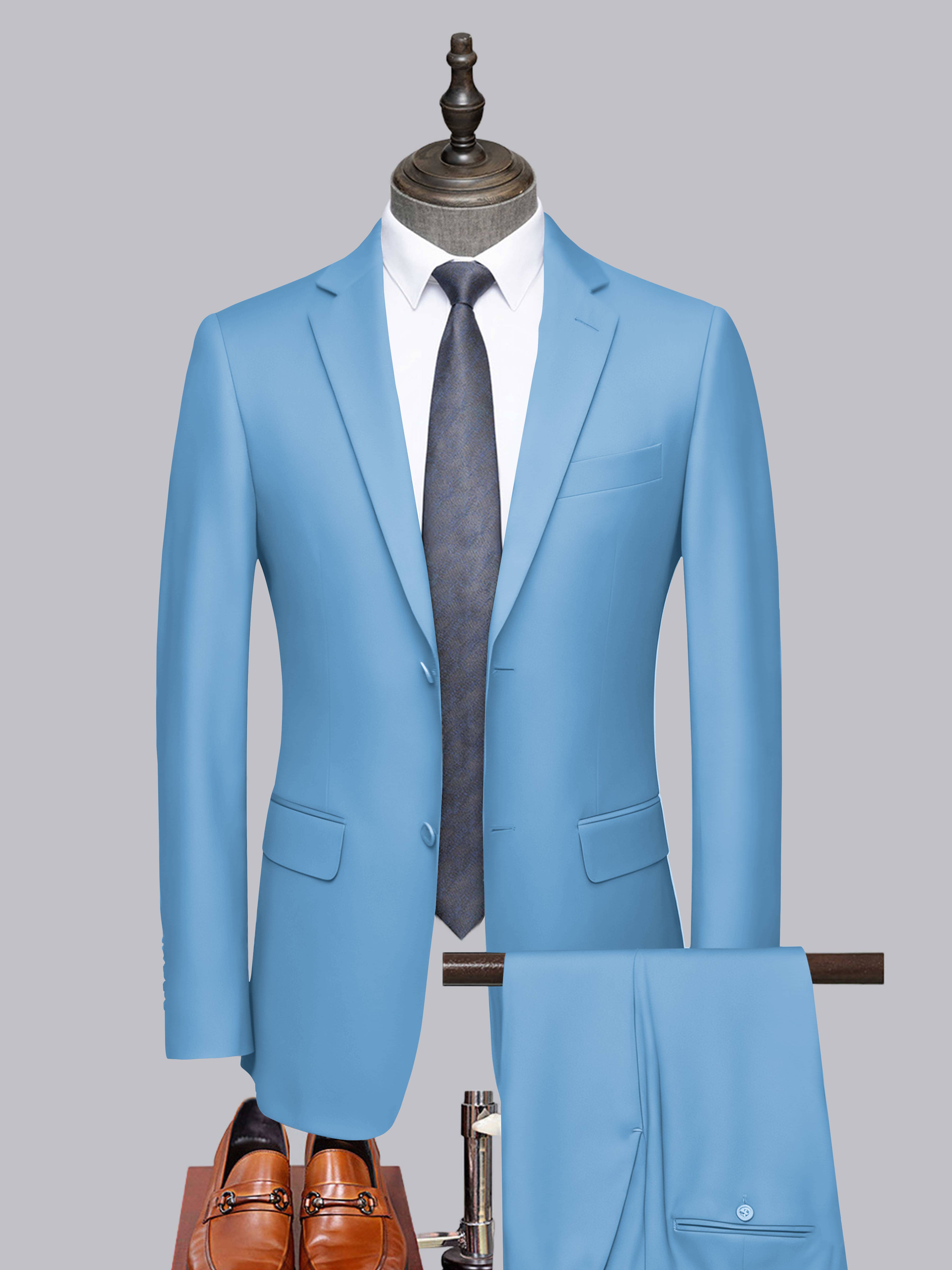 Costume Homme Tailorisé 2 Pièces À Deux Boutons Classique
