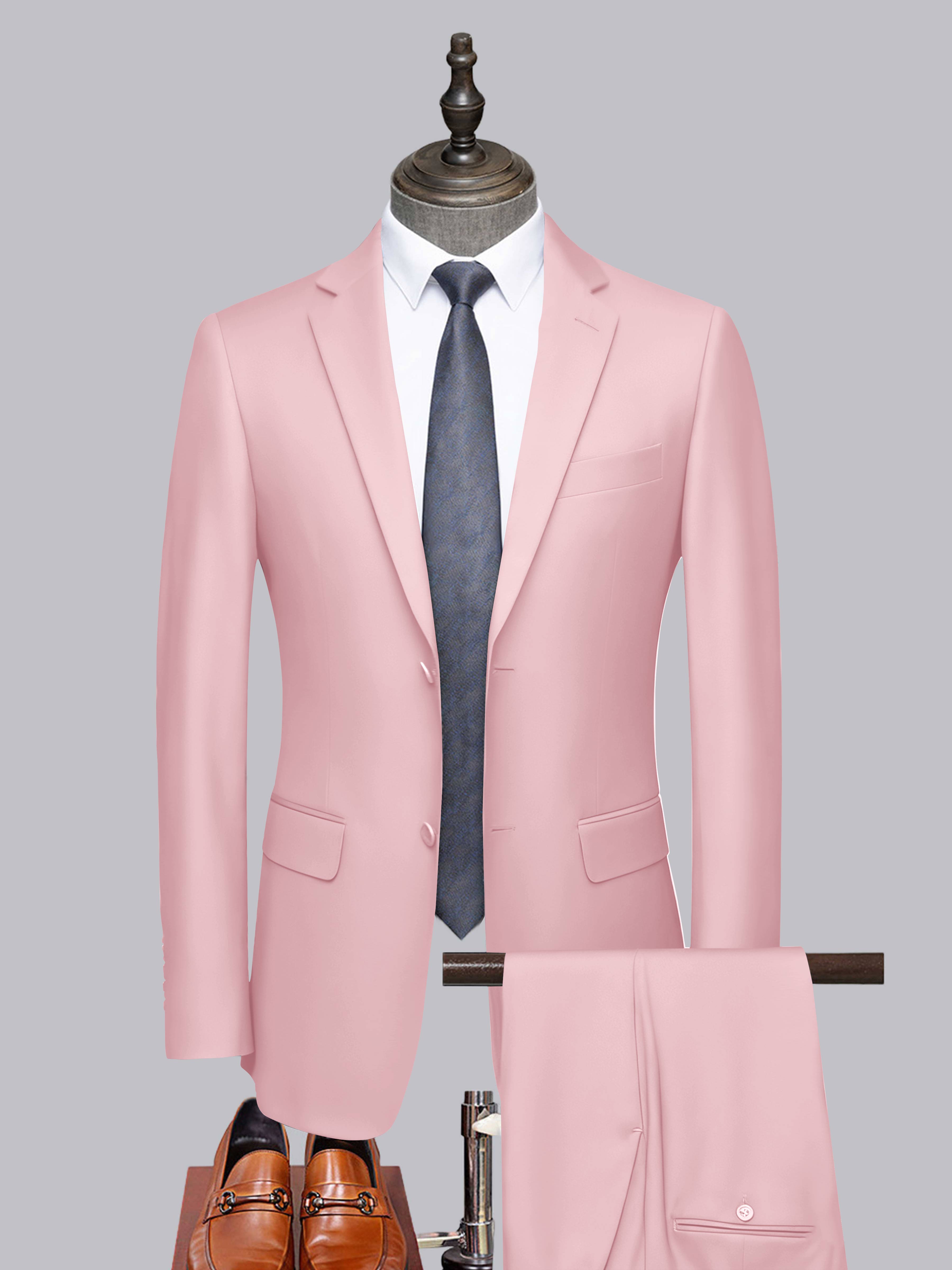 Costume Homme Tailorisé 2 Pièces À Deux Boutons Classique