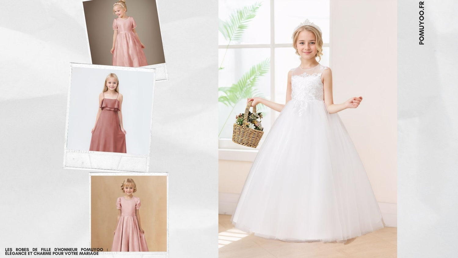 Les robes de fille d'honneur POMUYOO : Élégance et charme pour votre mariage