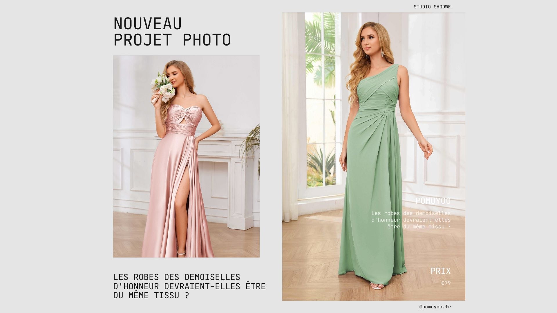 Les robes des demoiselles d'honneur devraient-elles être du même tissu ?