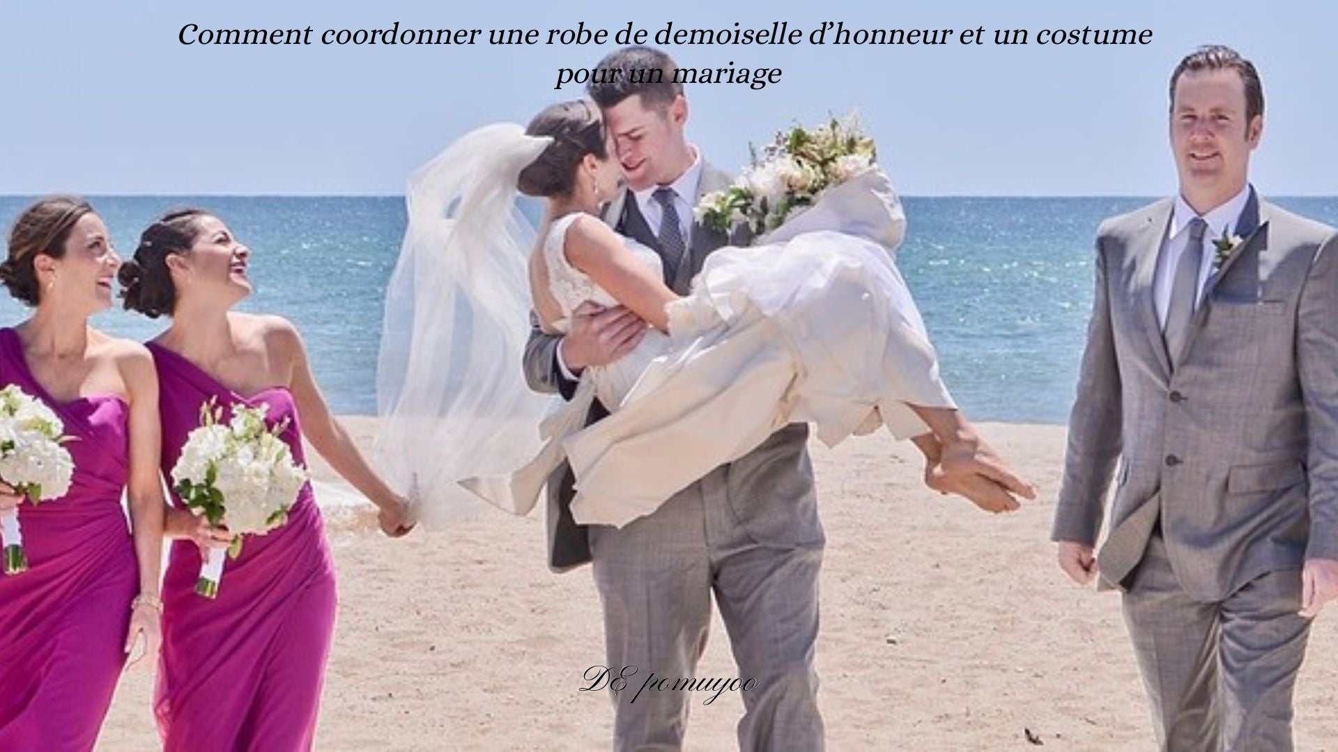 Comment coordonner une robe de demoiselle d’honneur et un costume pour un mariage