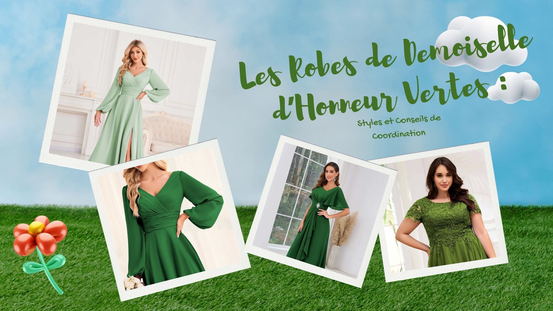 Les Robes de Demoiselle d’Honneur Vertes : Styles et Conseils de Coordination